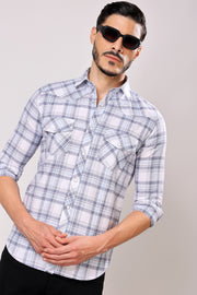 Stylox Men's Full Sleeve Casual Check Shirt