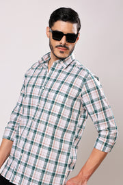 Stylox Men's Casual Full Sleeve Check Shirt