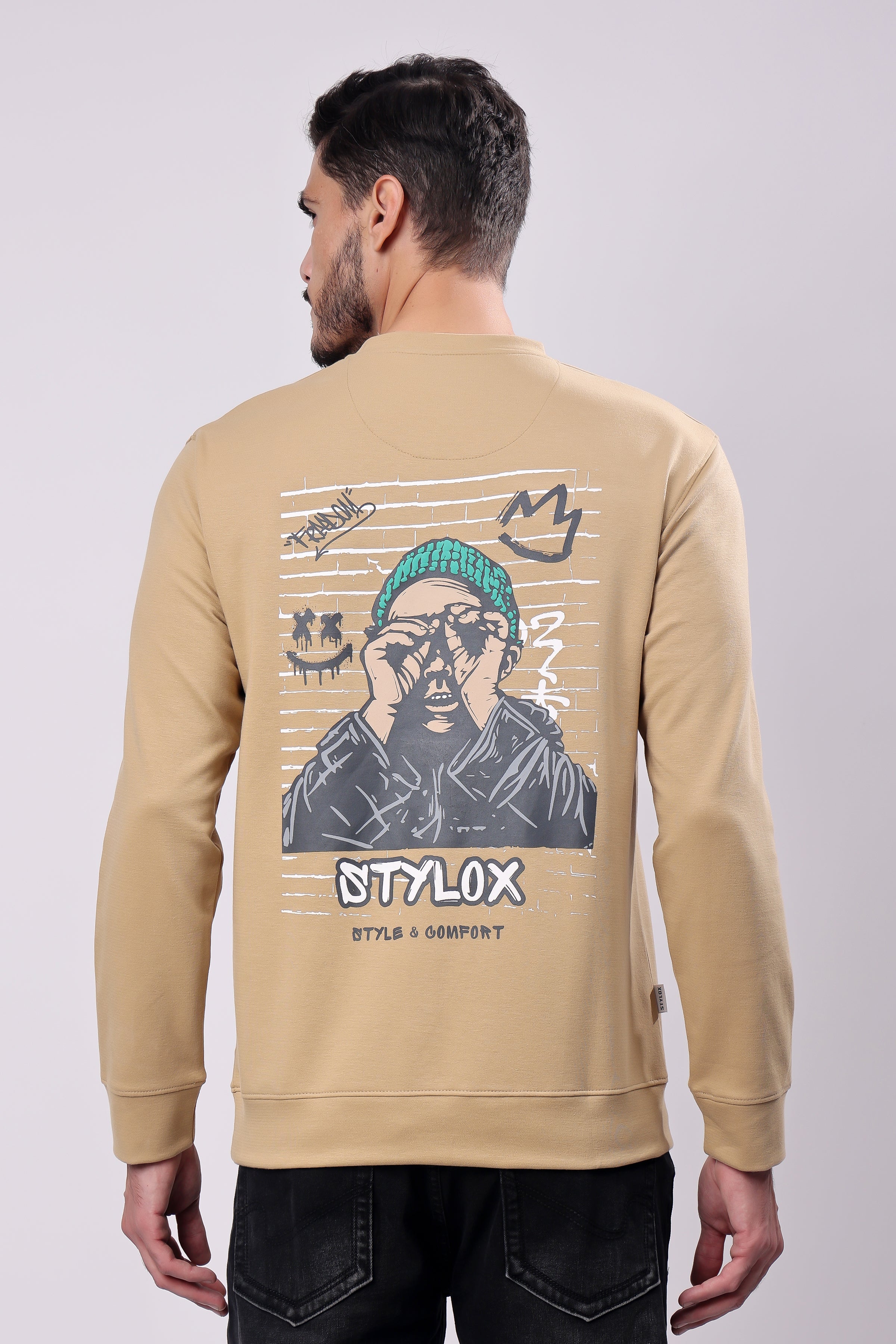 STYLOX Stylish Printed Round Neck SWEATSHIRT - Stylox