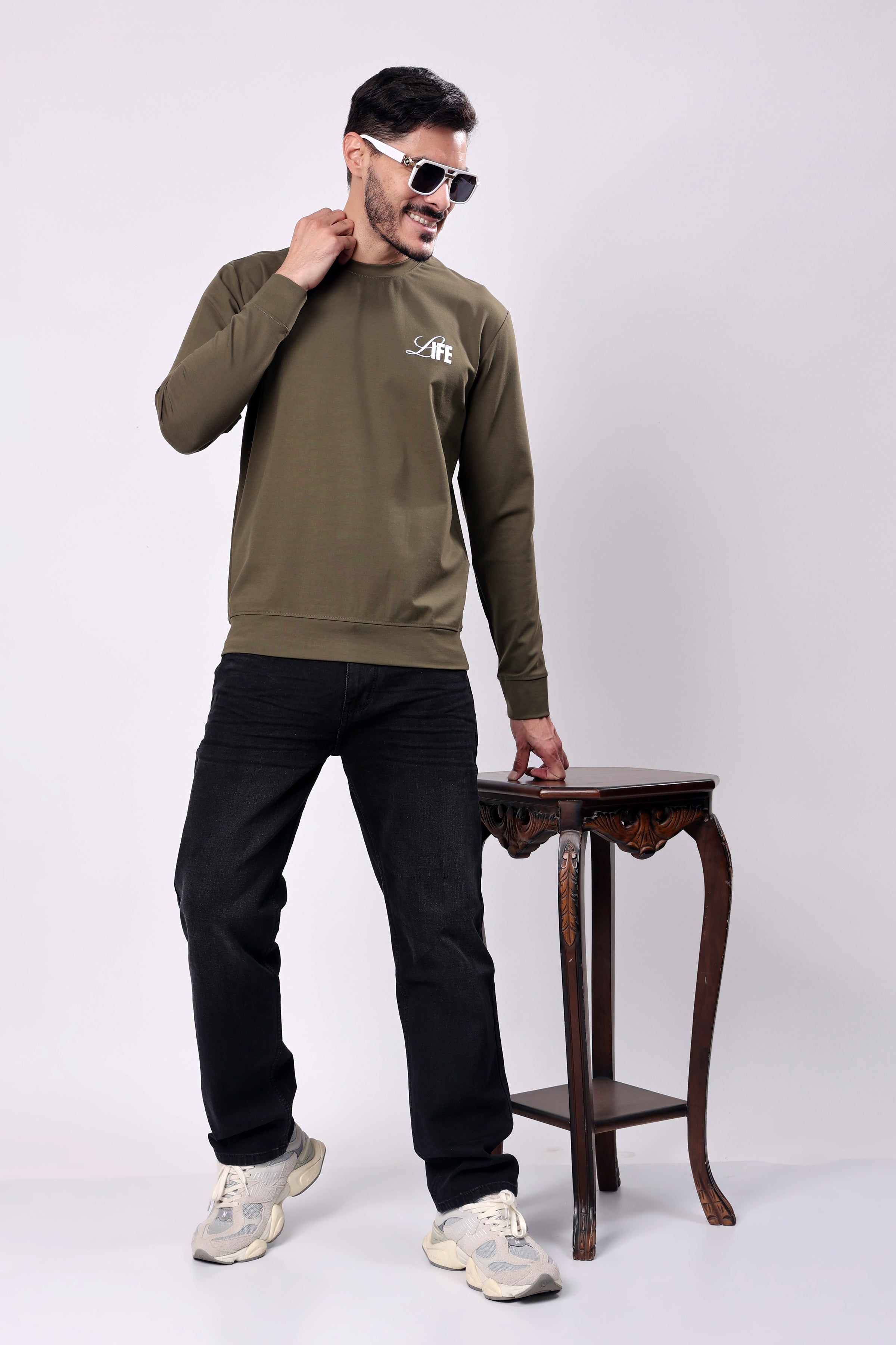 STYLOX Crew Neck Solid SWEATSHIRT - Stylox