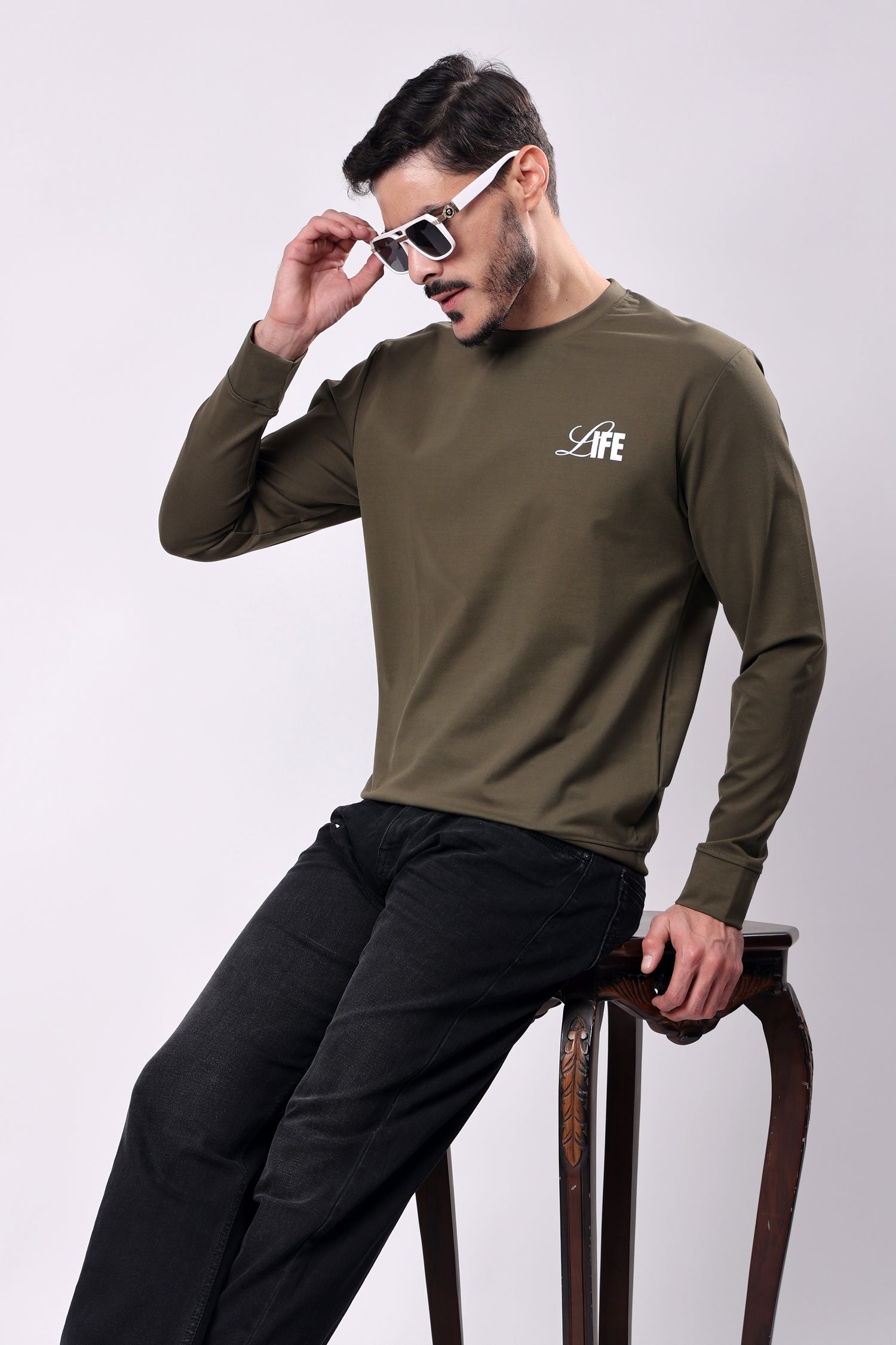 STYLOX Crew Neck Solid SWEATSHIRT