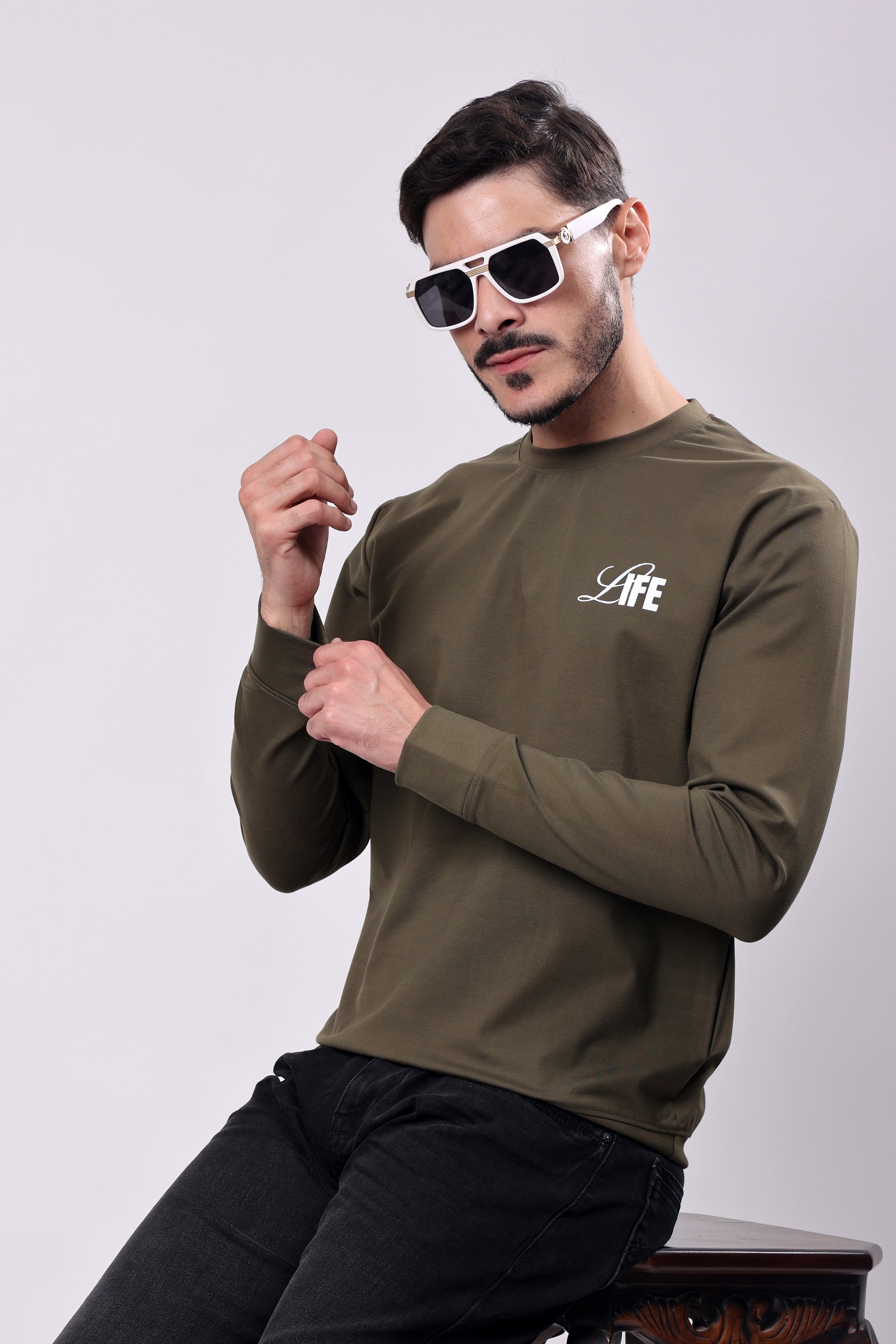 STYLOX Crew Neck Solid SWEATSHIRT - Stylox