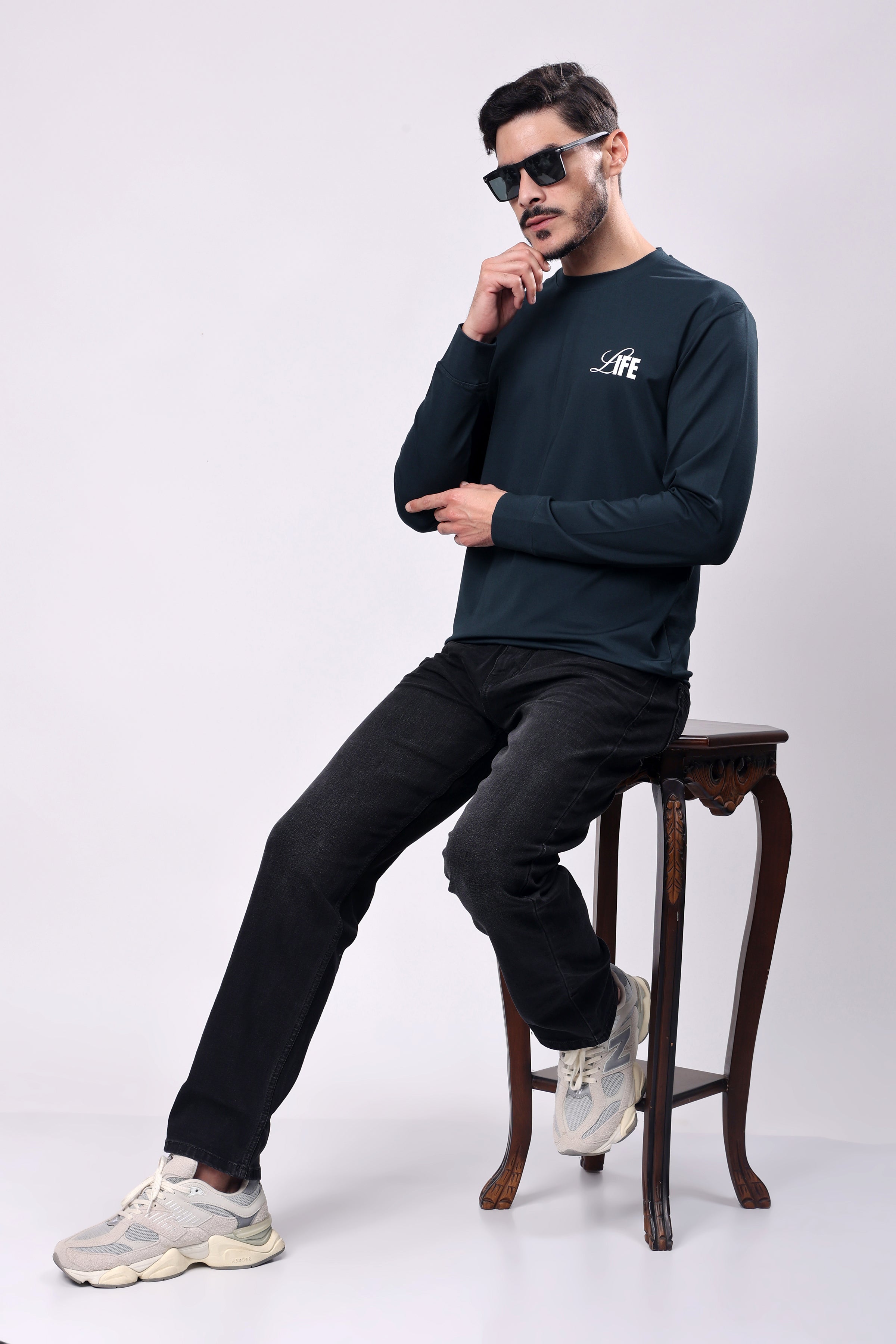 STYLOX Crew Neck Solid SWEATSHIRT - Stylox