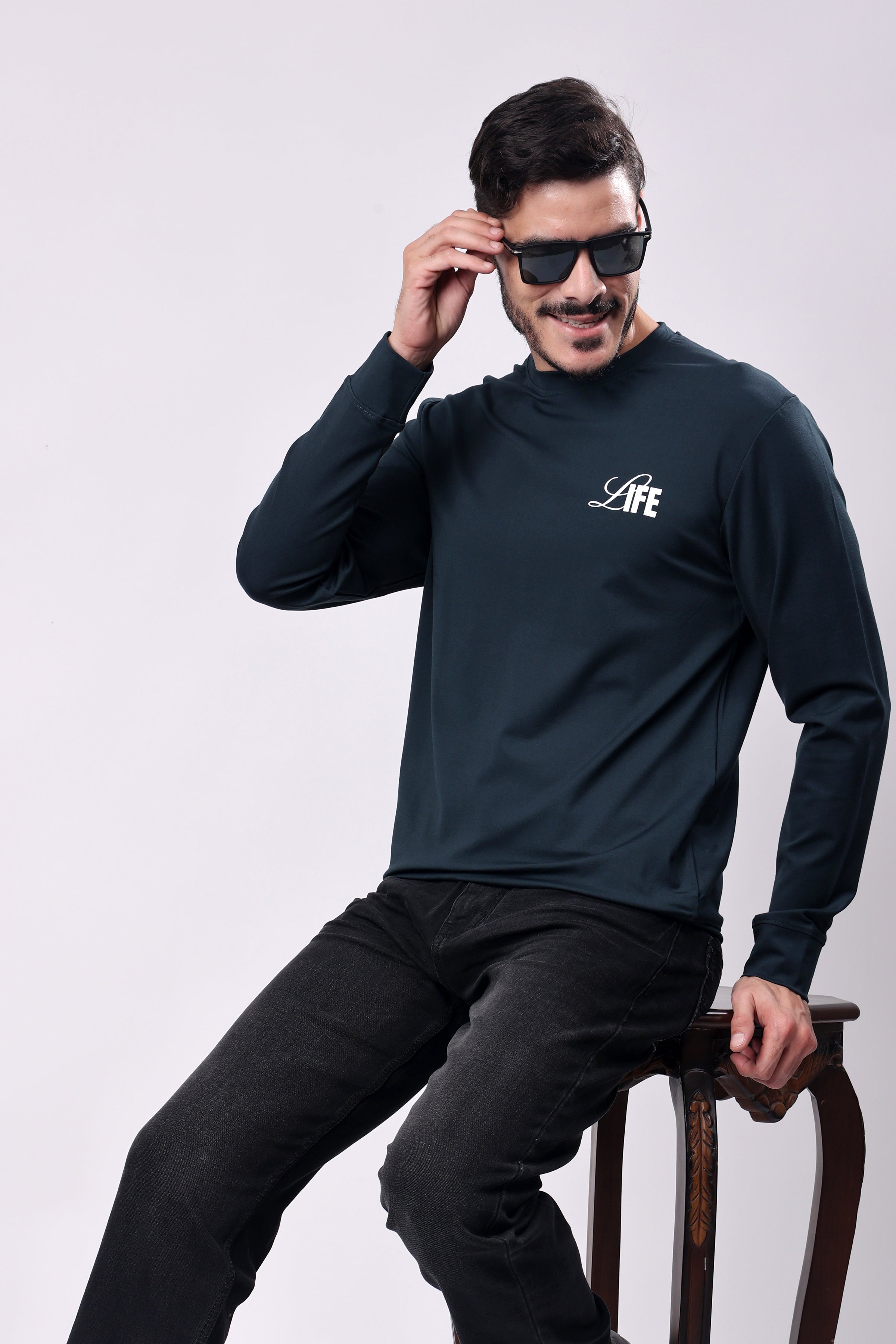 STYLOX Crew Neck Solid SWEATSHIRT - Stylox