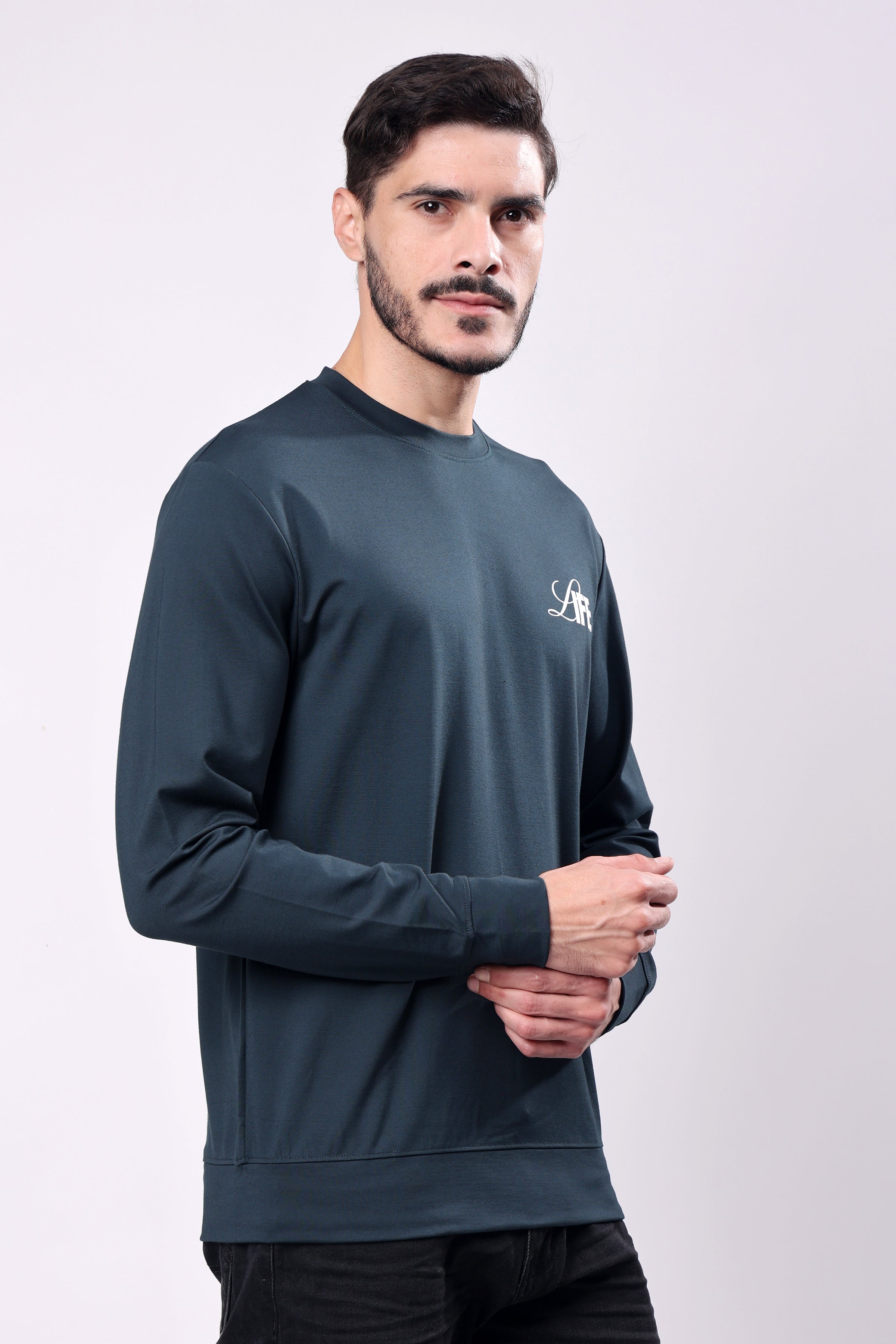 STYLOX Crew Neck Solid SWEATSHIRT - Stylox