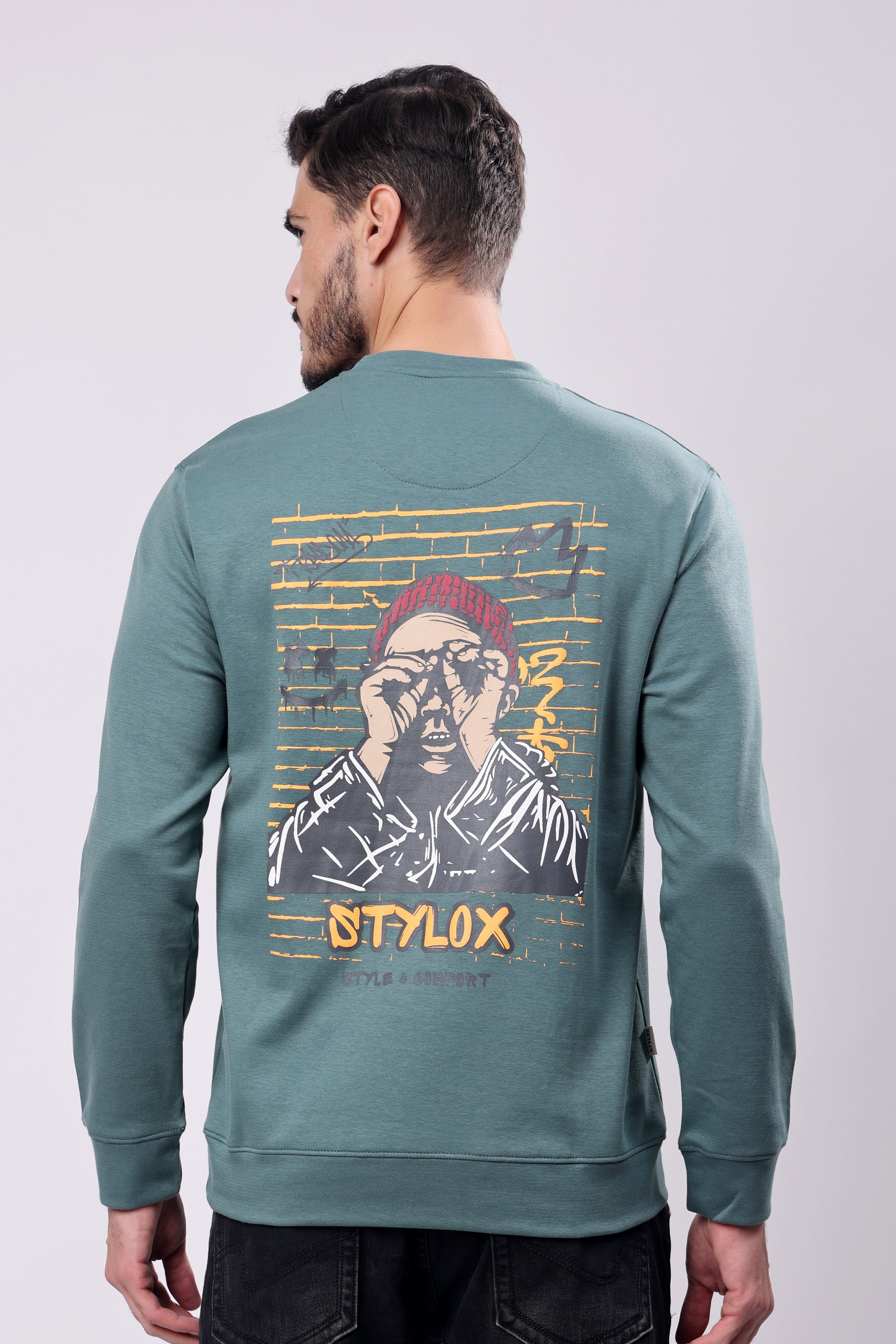 STYLOX Stylish Printed Round Neck SWEATSHIRT - Stylox