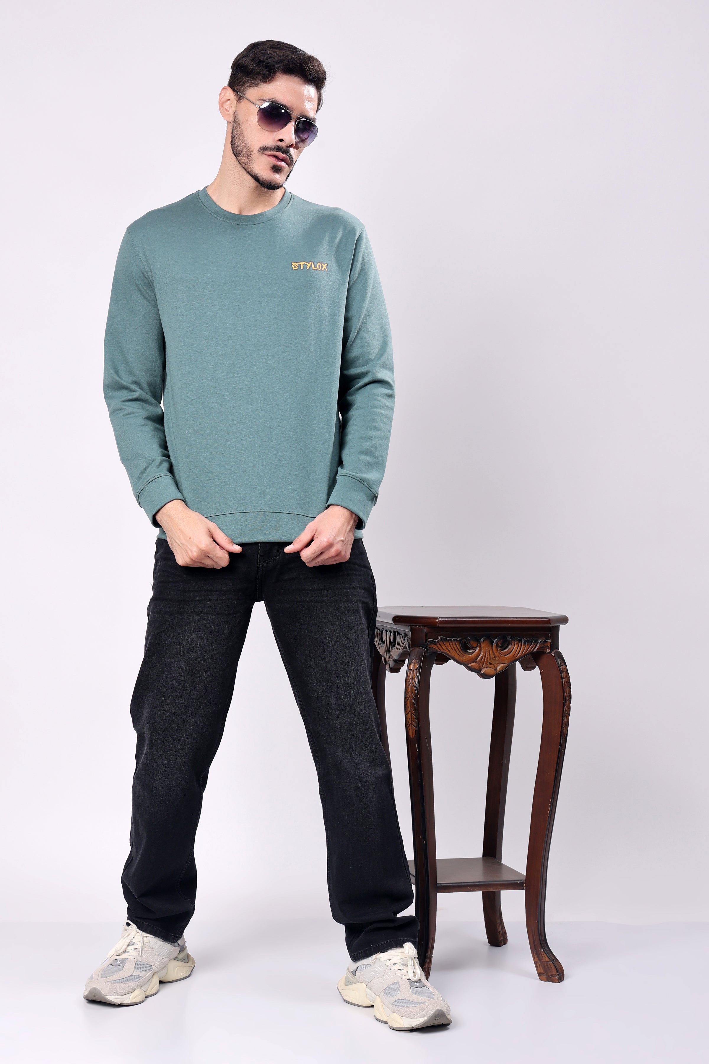 STYLOX Stylish Printed Round Neck SWEATSHIRT - Stylox