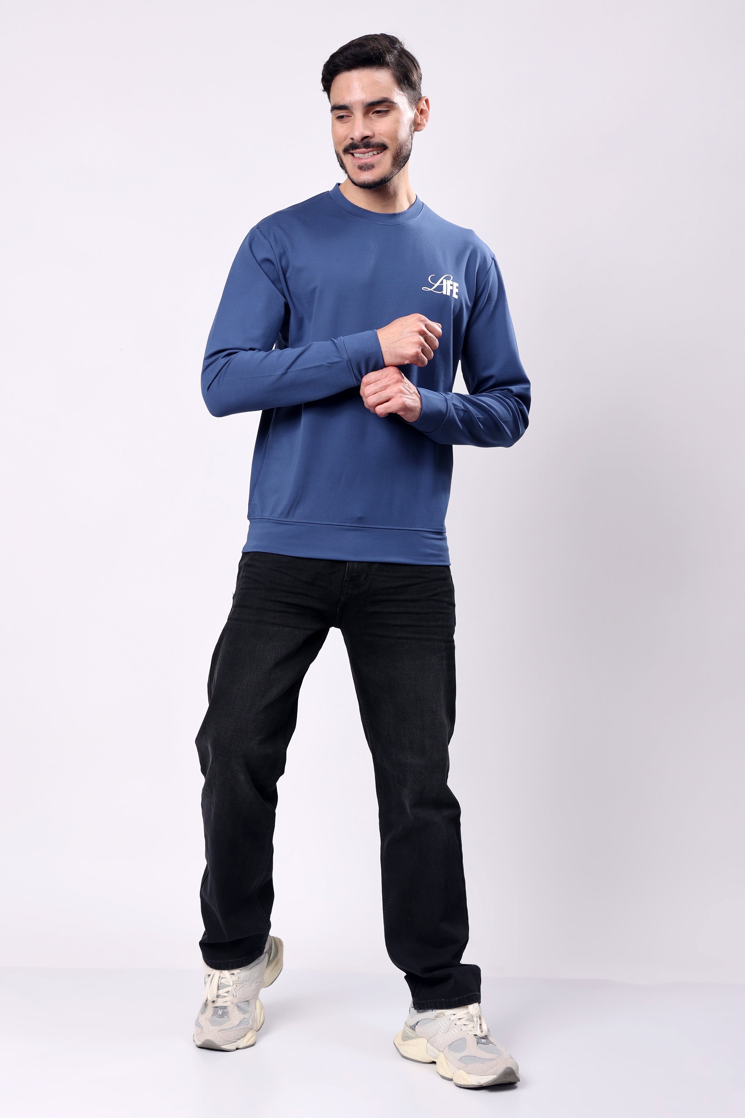 STYLOX Crew Neck Solid SWEATSHIRT - Stylox