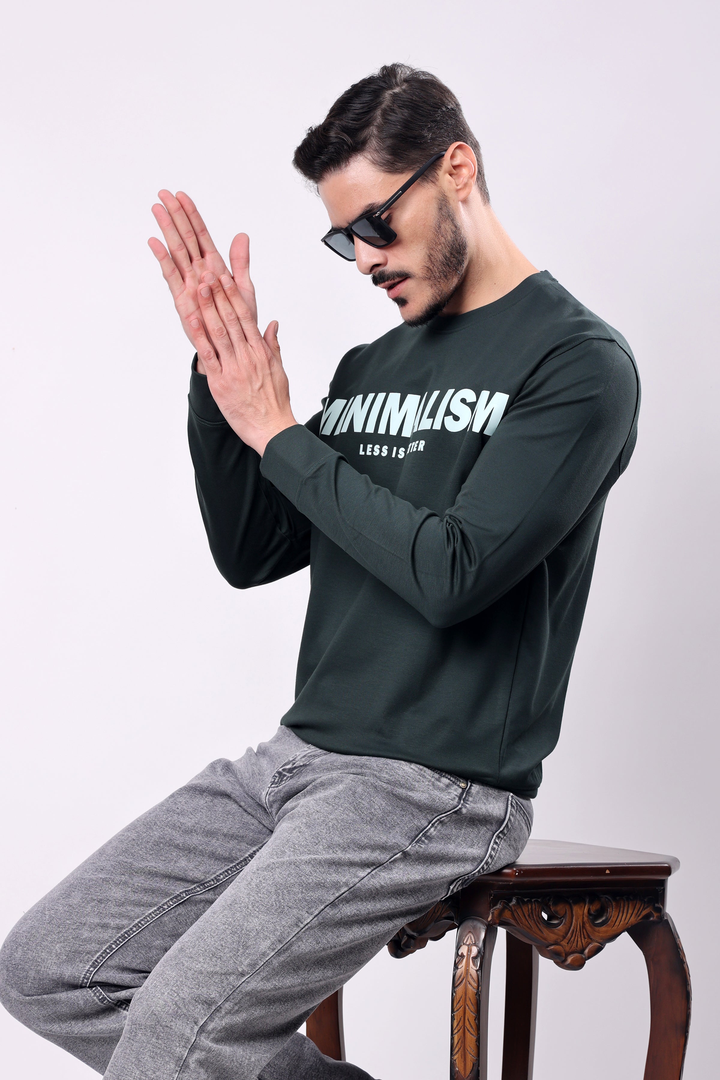 Stylox Round Neck Full Sleeve Printed Sweatshirt - Stylox