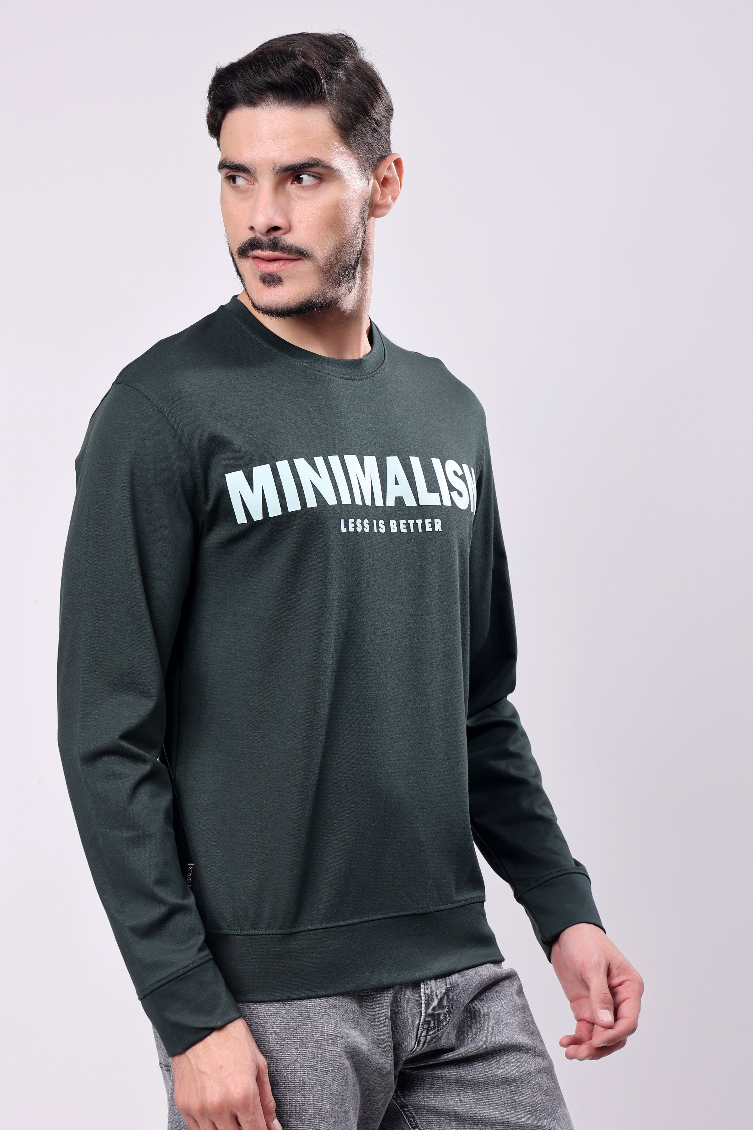 Stylox Round Neck Full Sleeve Printed Sweatshirt - Stylox