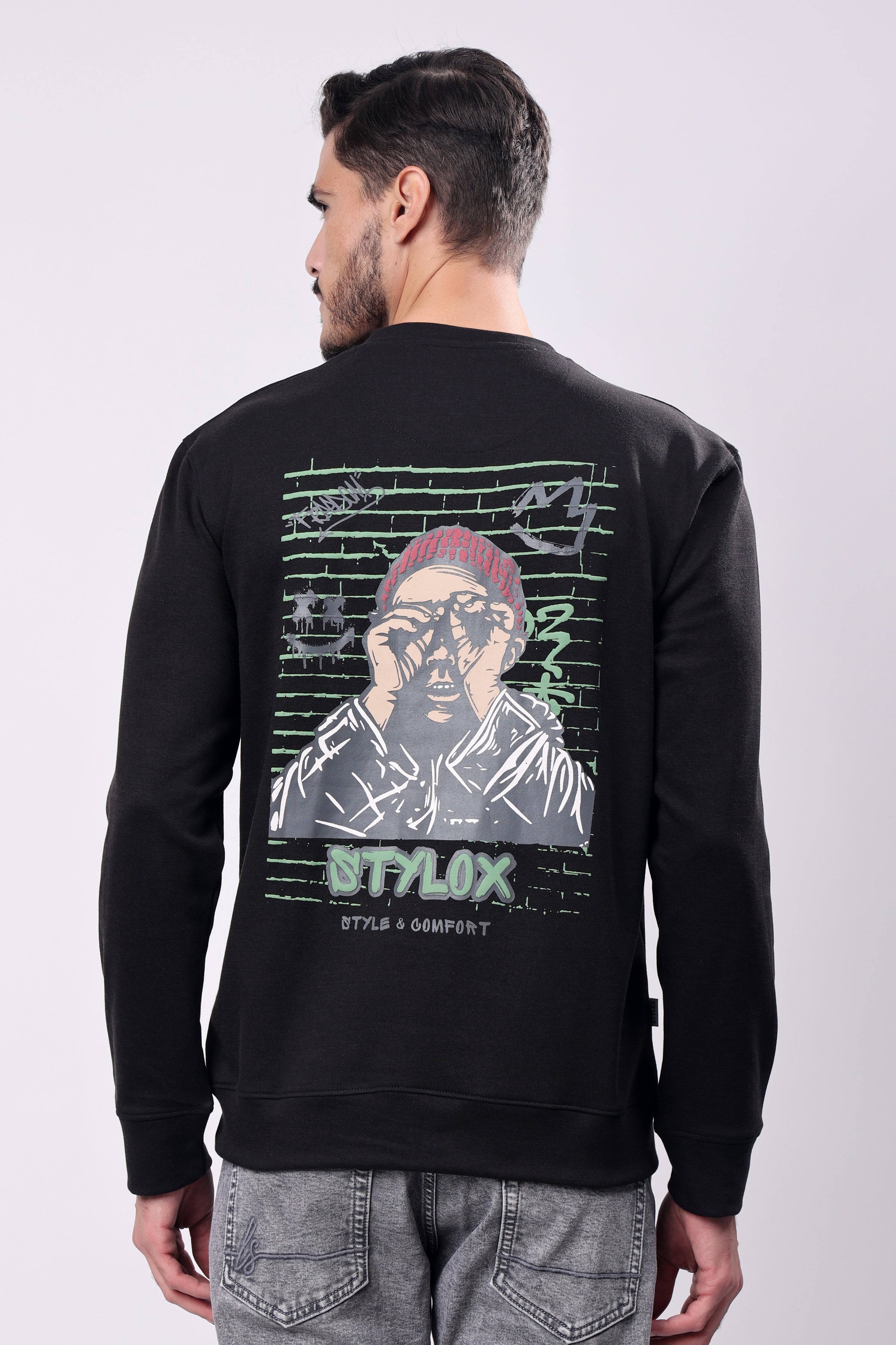 STYLOX Stylish Printed Round Neck SWEATSHIRT - Stylox