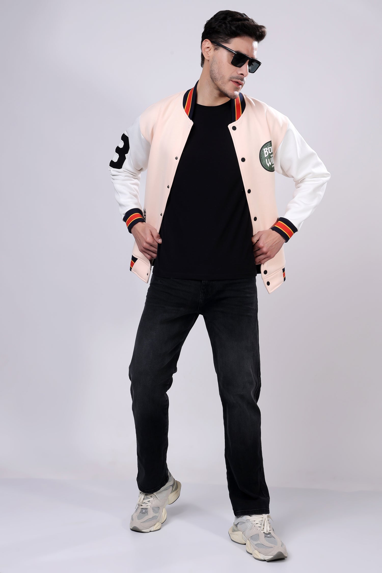 STYLOX Printed Varsity Jacket