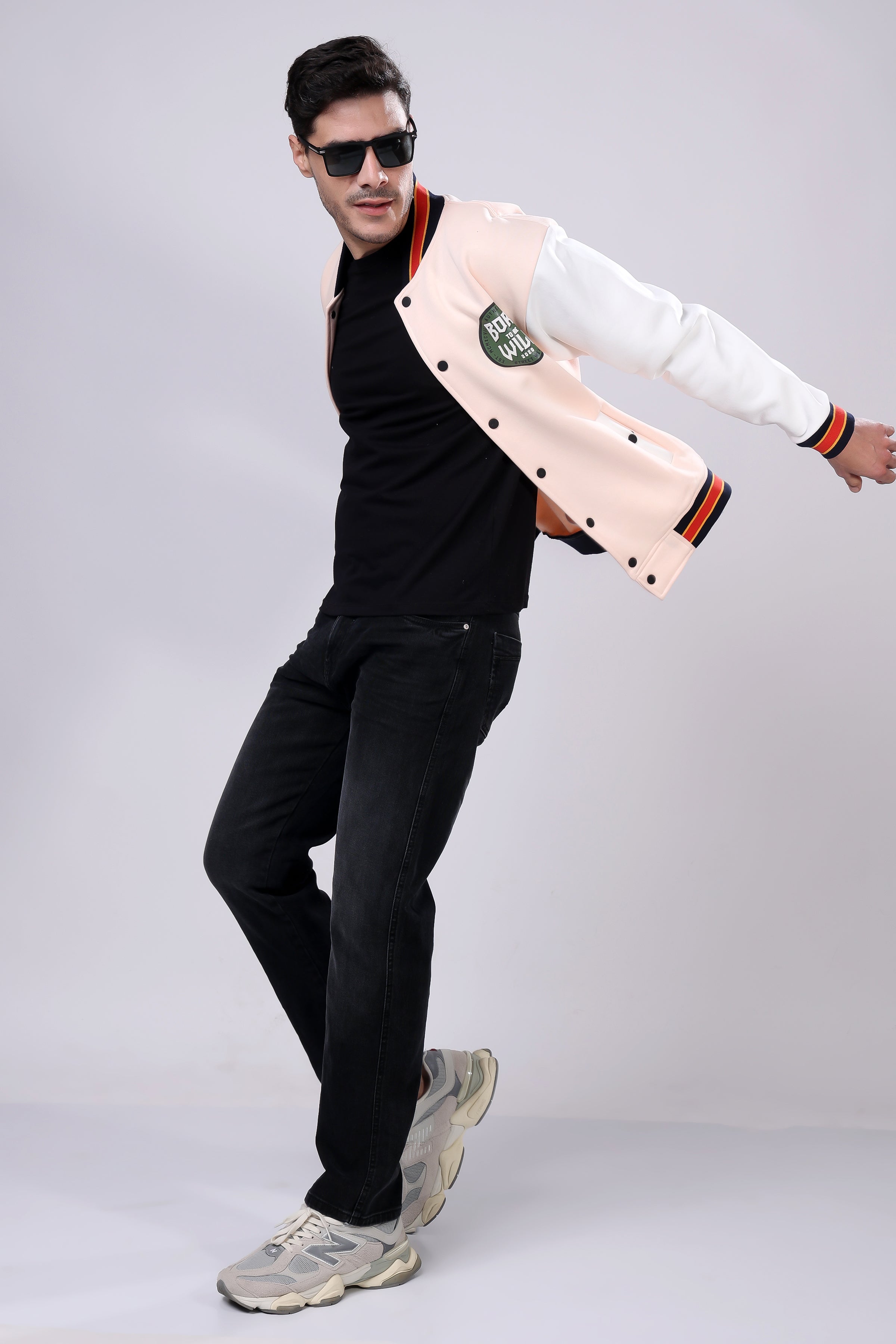 STYLOX Printed Varsity Jacket