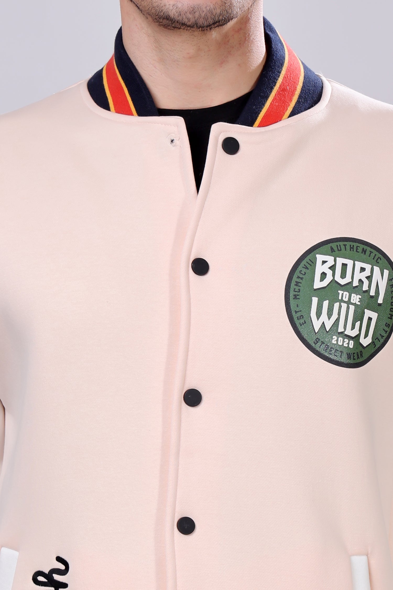 STYLOX Printed Varsity Jacket