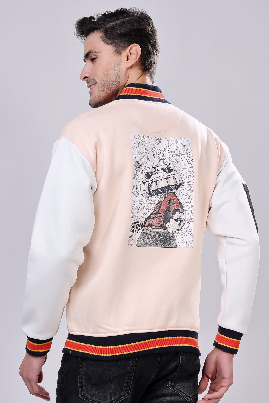 STYLOX Printed Varsity Jacket