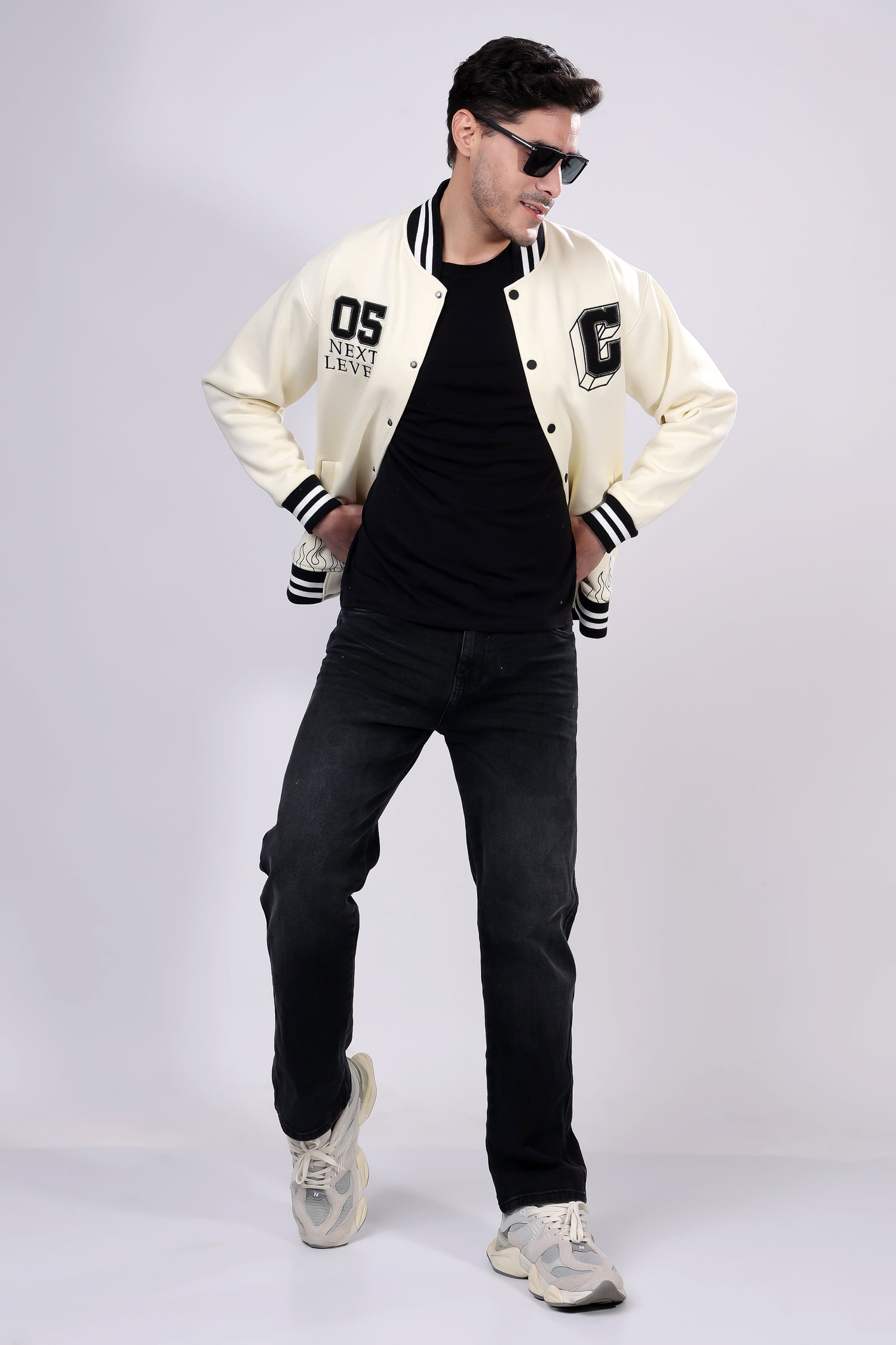 STYLOX Stylish Slim Fit Varsity Jacket