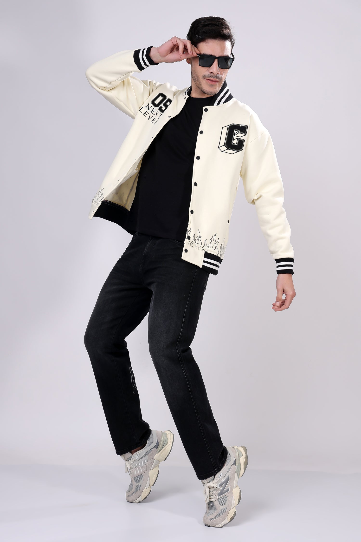 STYLOX Stylish Slim Fit Varsity Jacket