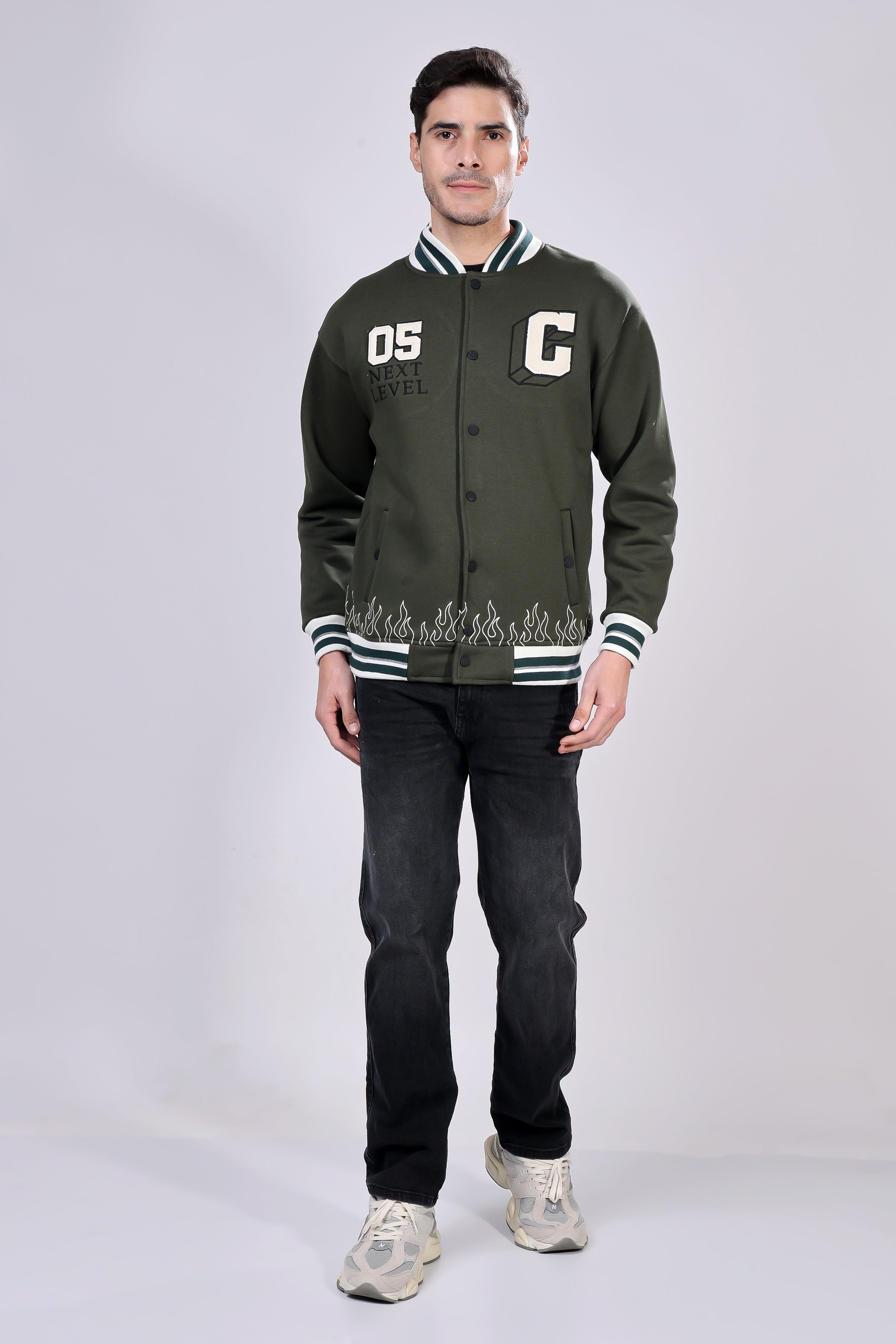 STYLOX Stylish Slim Fit Varsity Jacket - Stylox