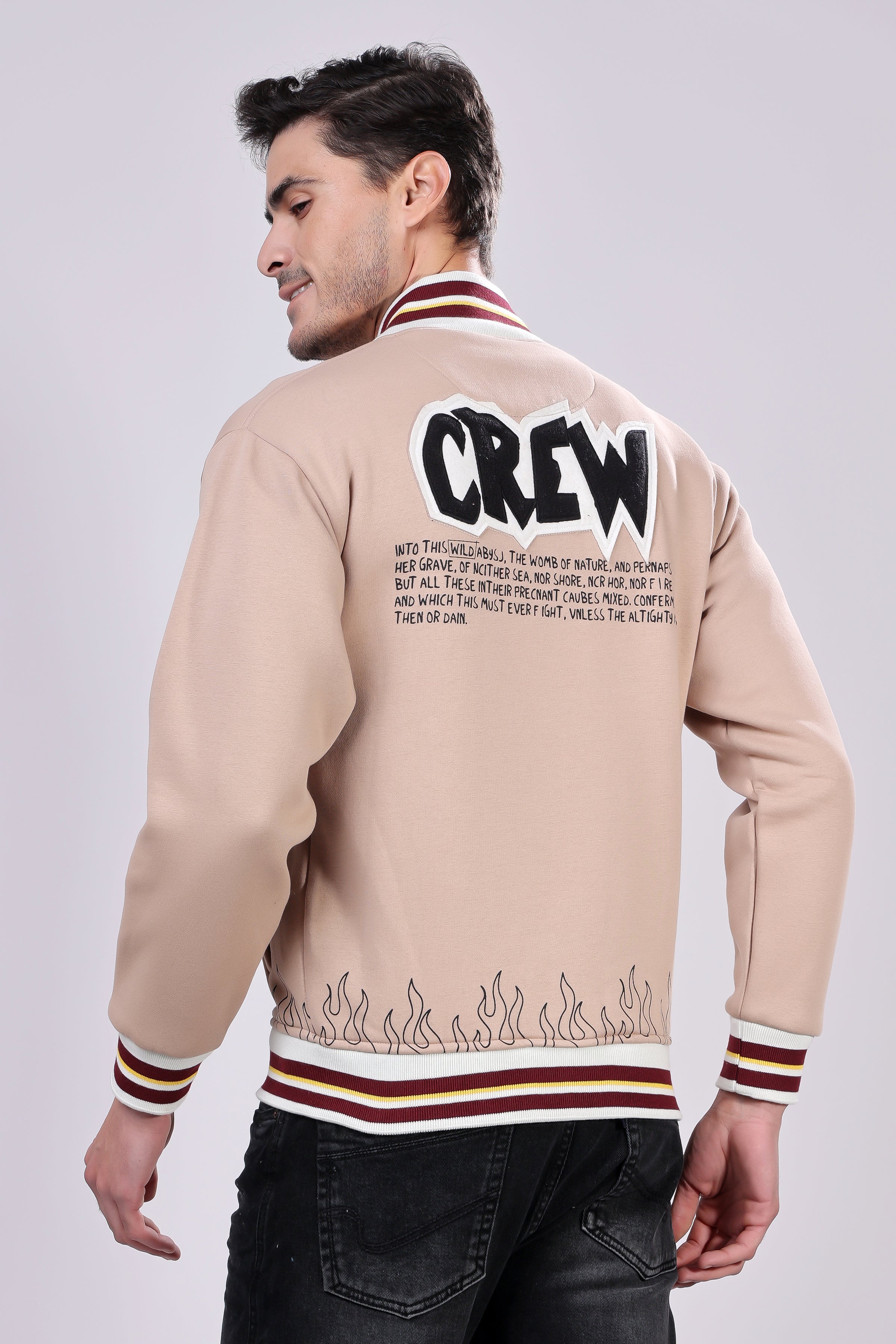 STYLOX Stylish Slim Fit Varsity Jacket - Stylox