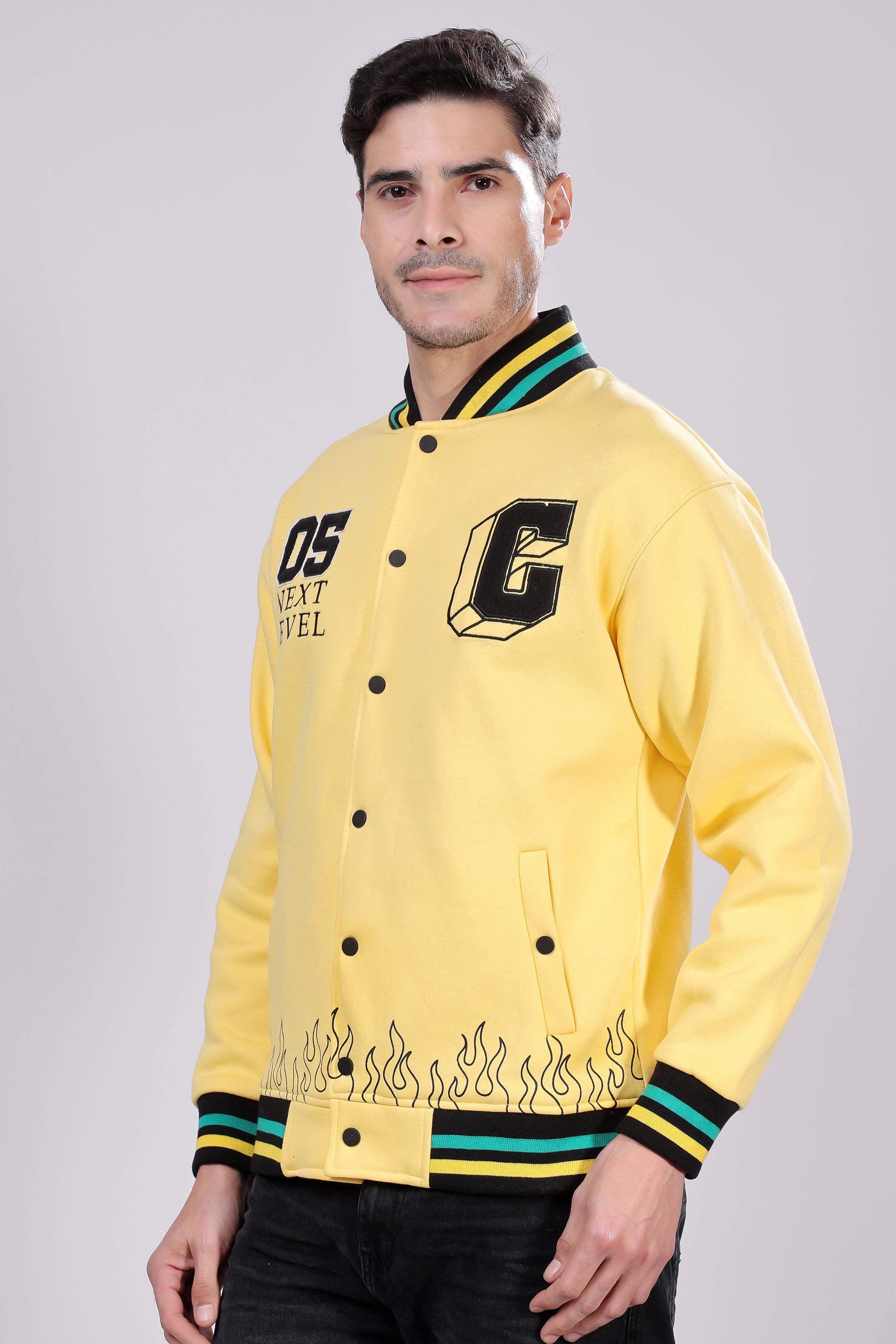 STYLOX Stylish Slim Fit Varsity Jacket