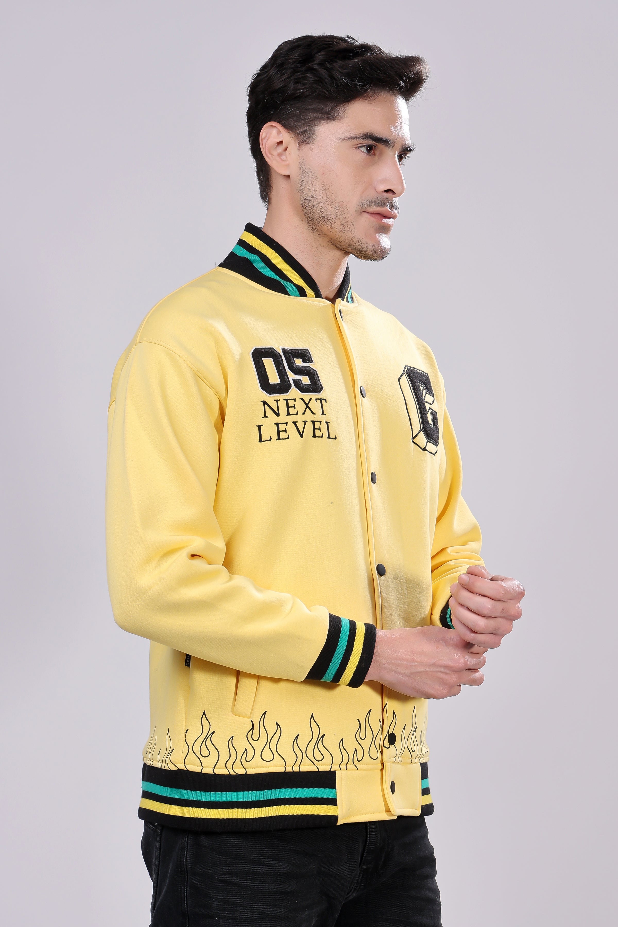 STYLOX Stylish Slim Fit Varsity Jacket