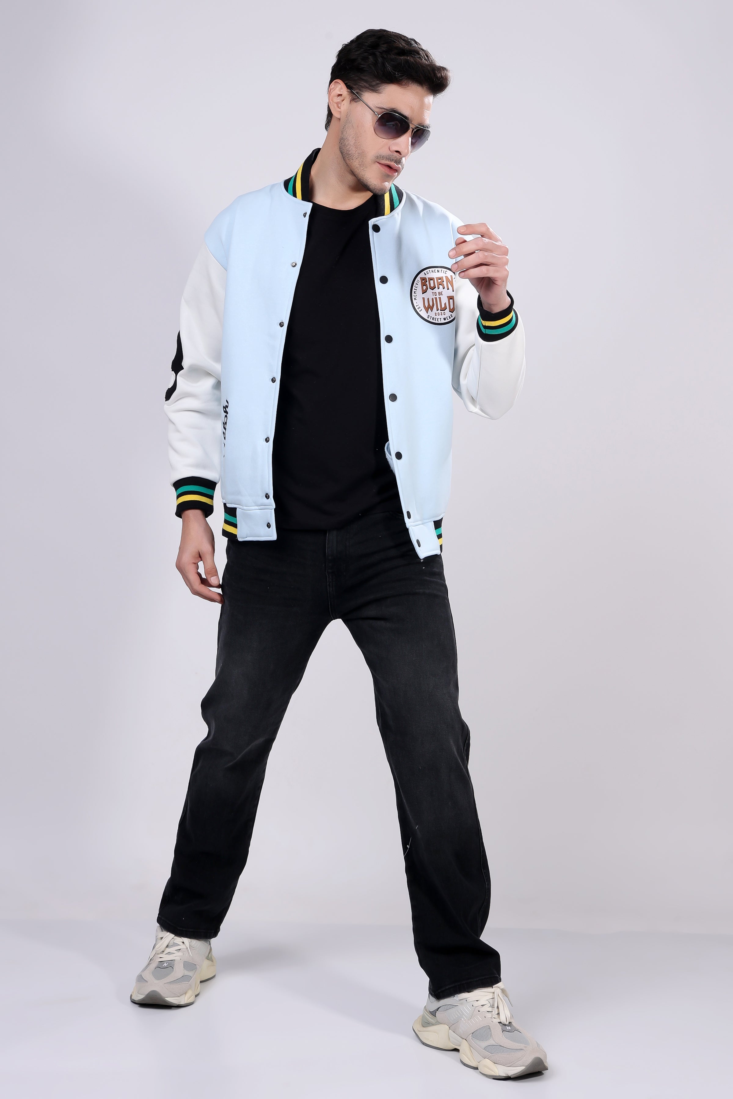 STYLOX Printed Varsity Jacket