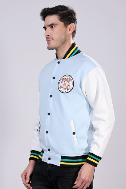 STYLOX Printed Varsity Jacket