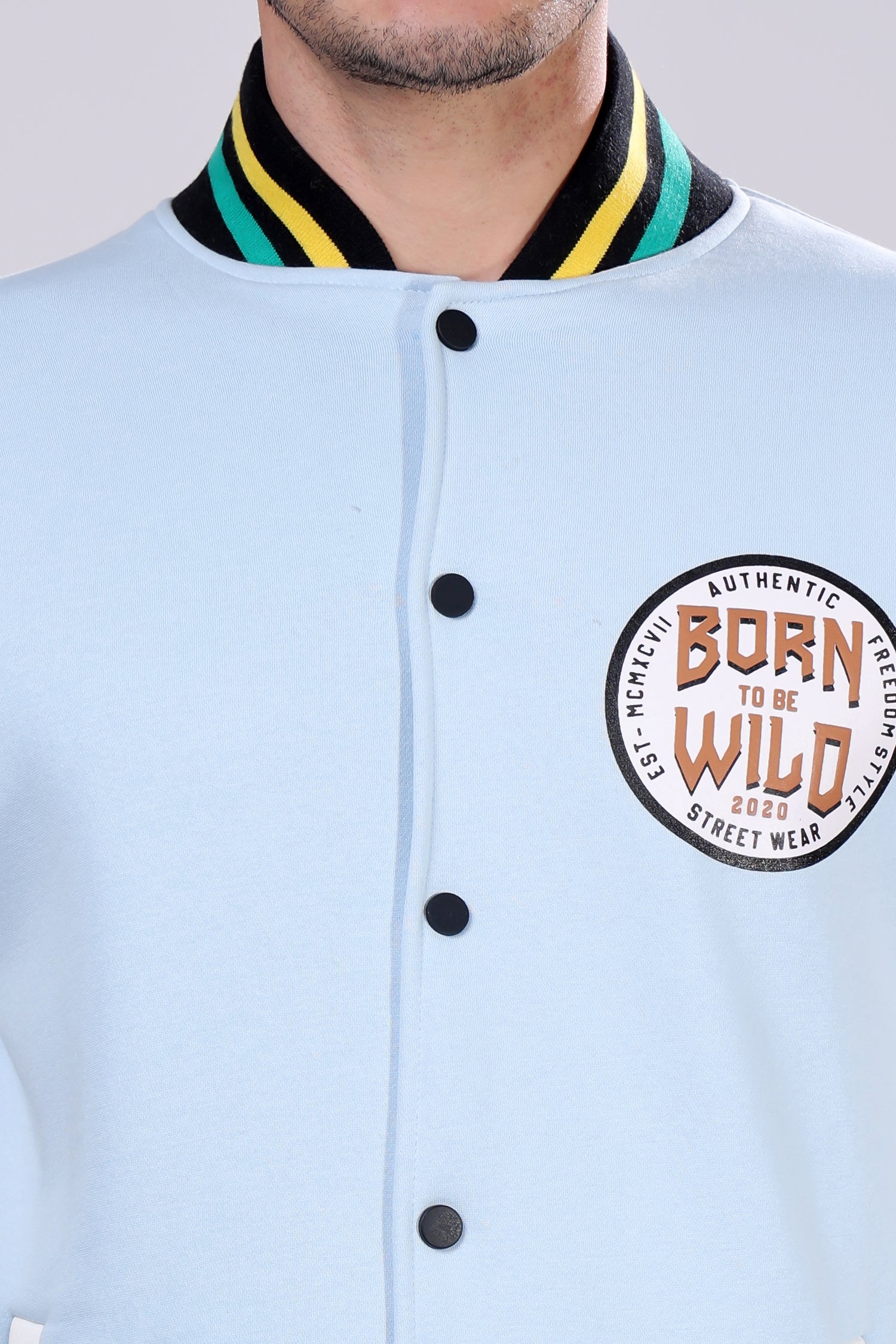 STYLOX Printed Varsity Jacket