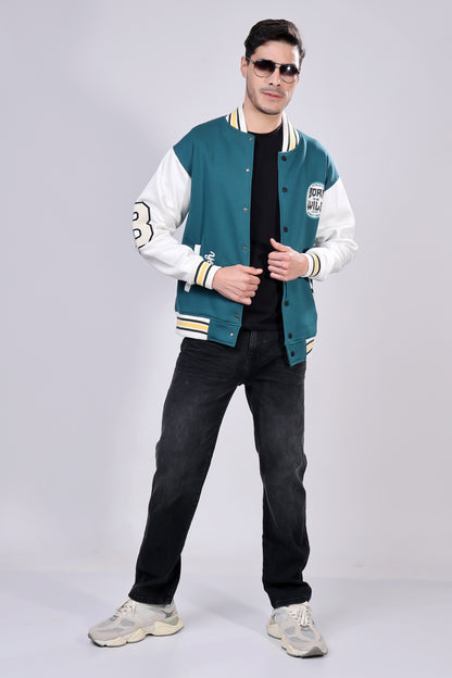 STYLOX Printed Varsity Jacket