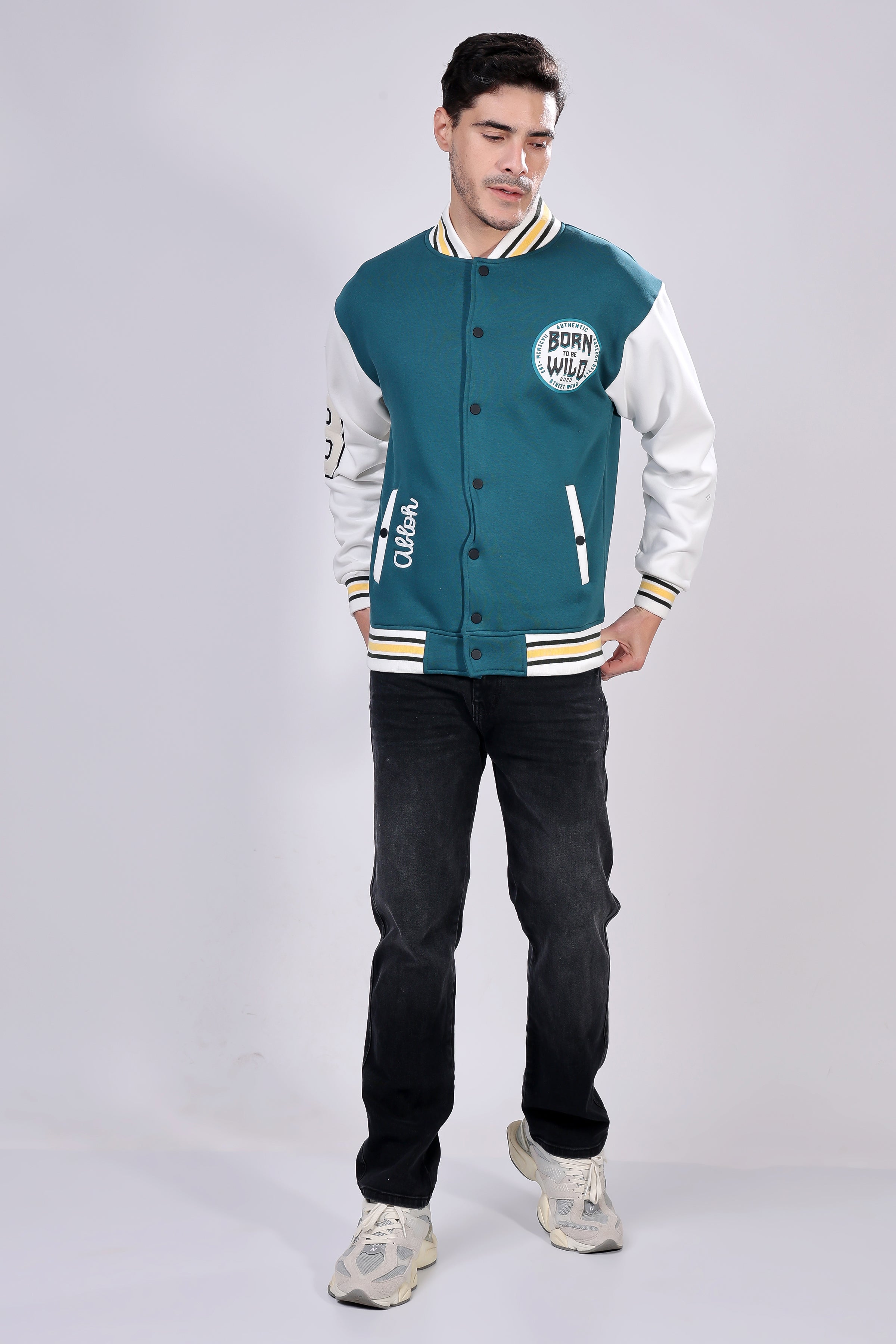 STYLOX Men’s Jacket with Button Closure – Stylish Jacket for Winter Season - Stylox