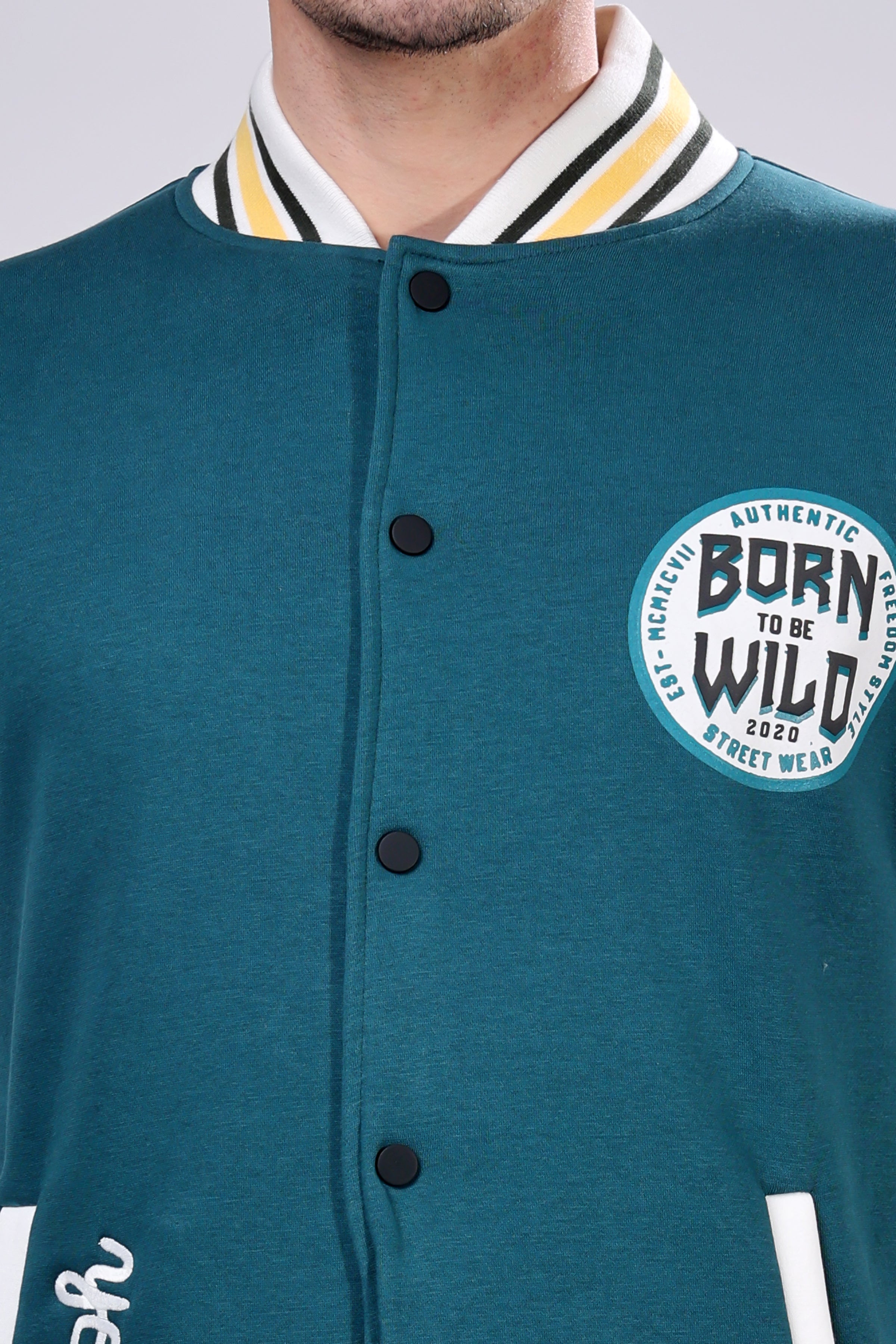 STYLOX Printed Varsity Jacket