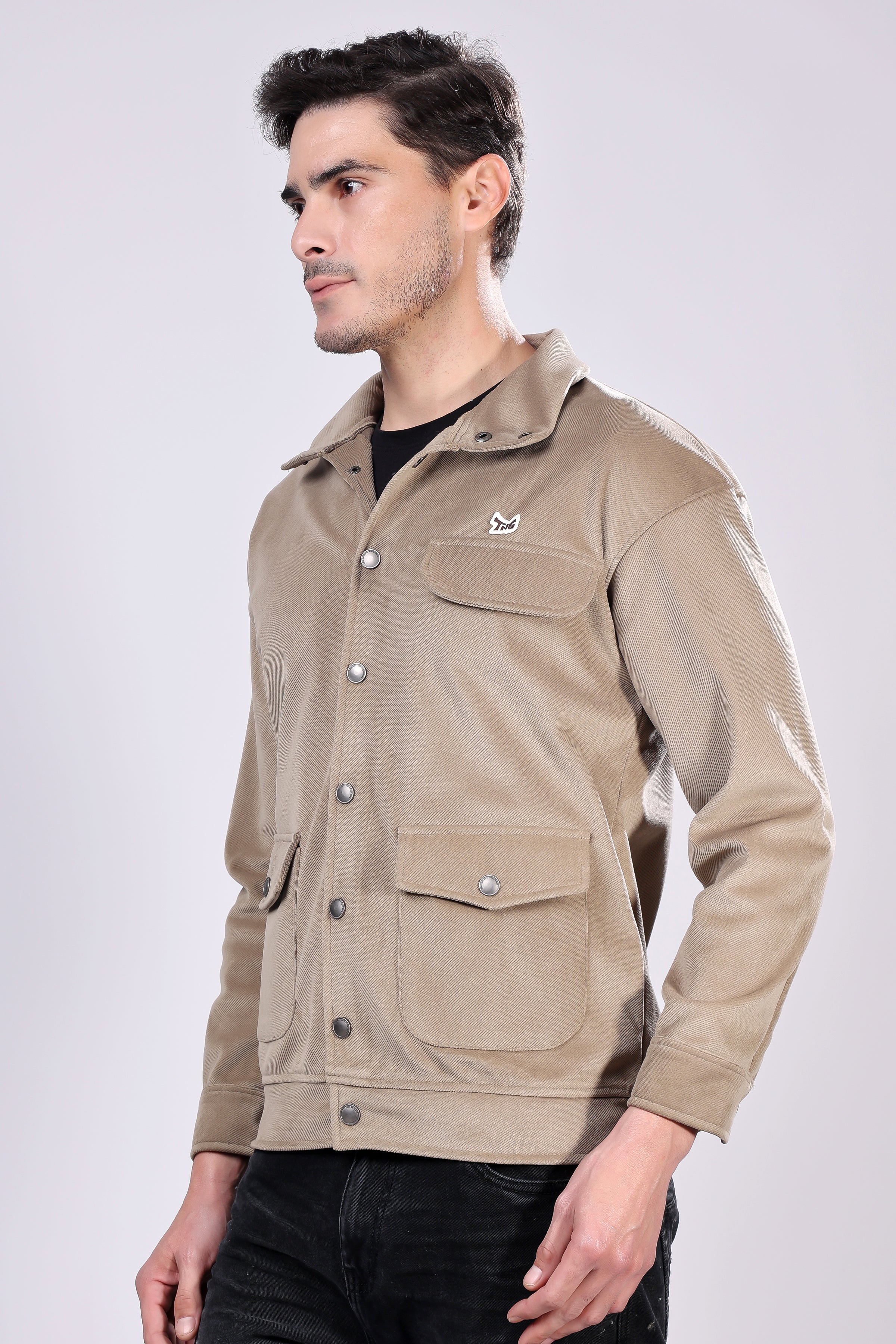 STYLOX Stylish Corduroy Solid Jacket - Stylox