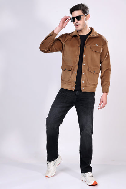 STYLOX Stylish Corduroy Solid Jacket
