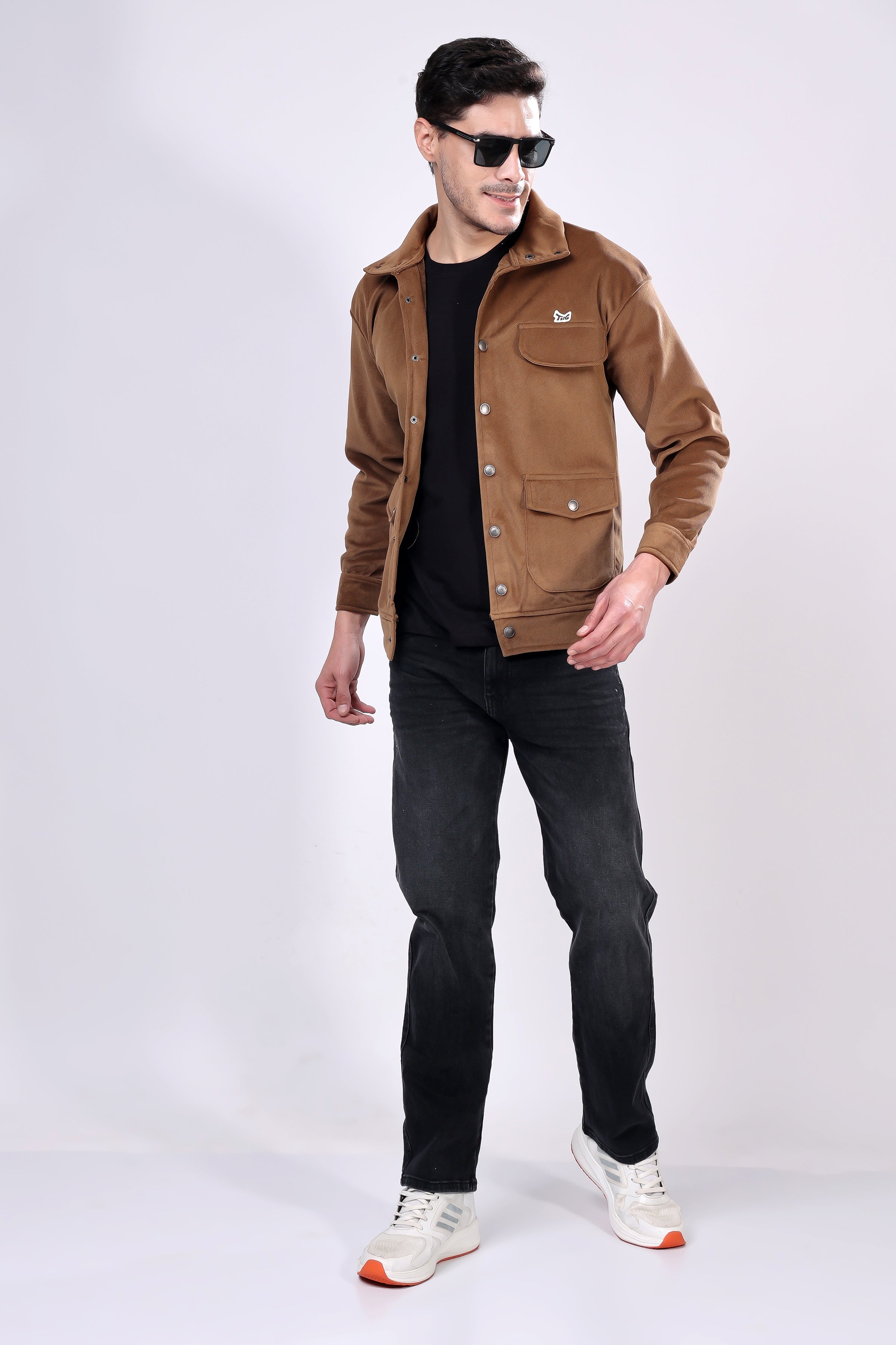 STYLOX Stylish Corduroy Solid Jacket
