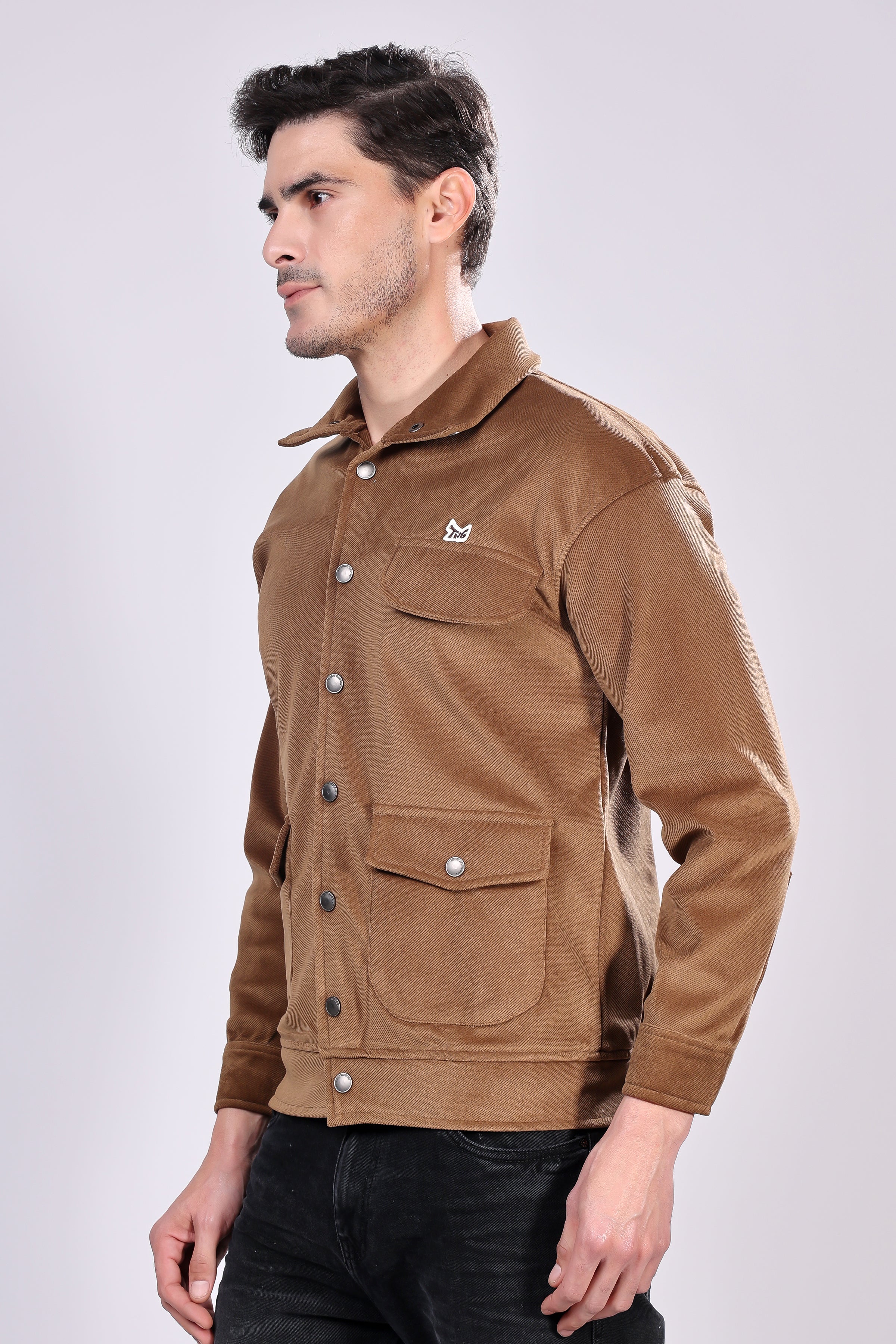 STYLOX Stylish Corduroy Solid Jacket - Stylox