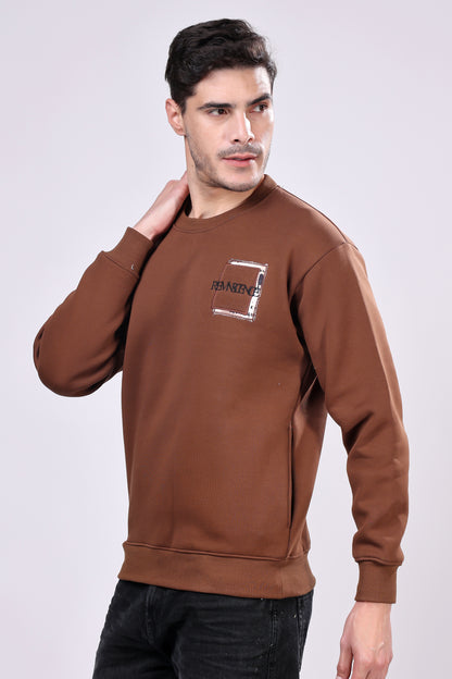 Stylox Men’s Printed Round Neck Sweatshirt – Casual Comfort with Trendy Prints