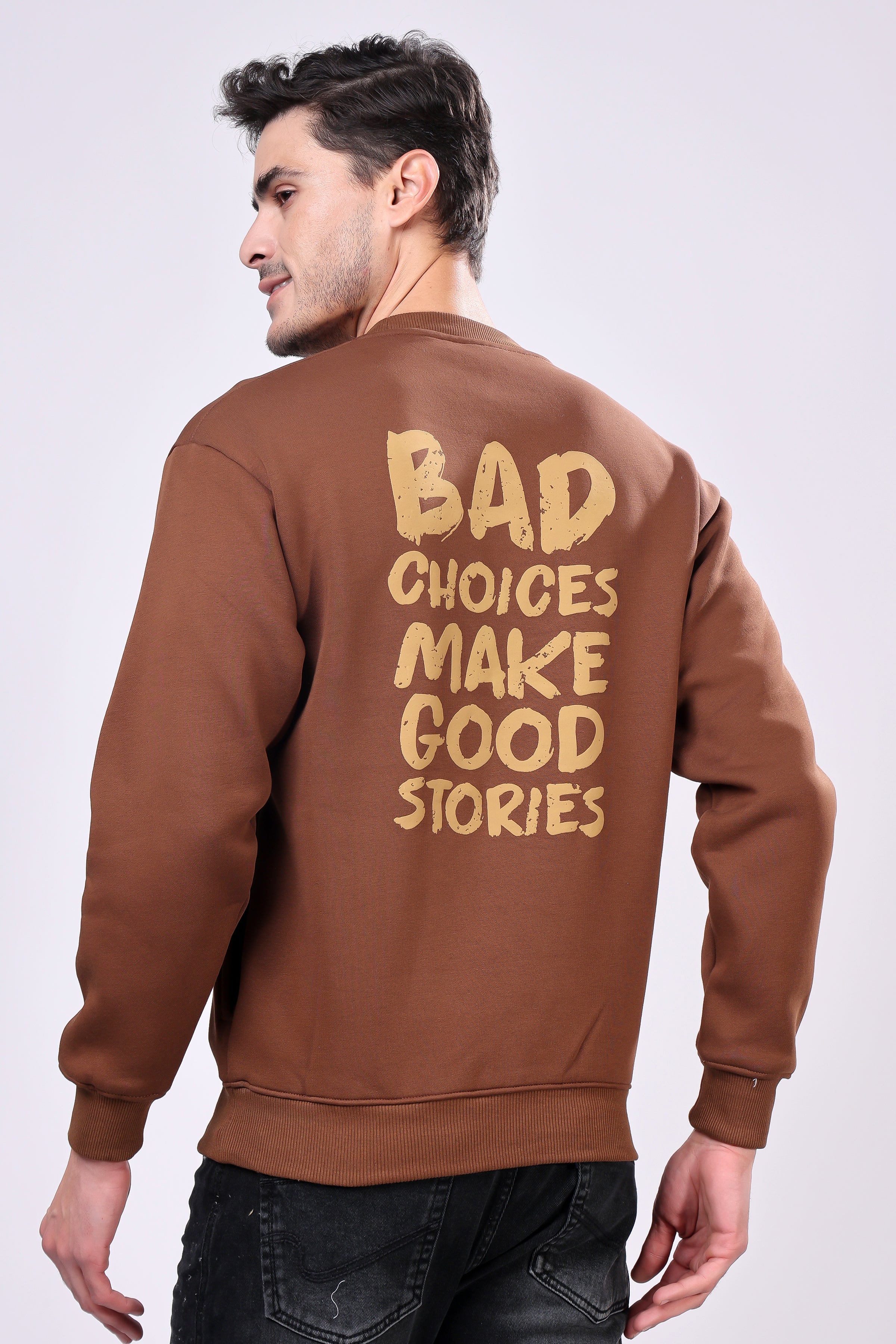 Stylox Men’s Printed Round Neck Sweatshirt – Casual Comfort with Trendy Prints - Stylox