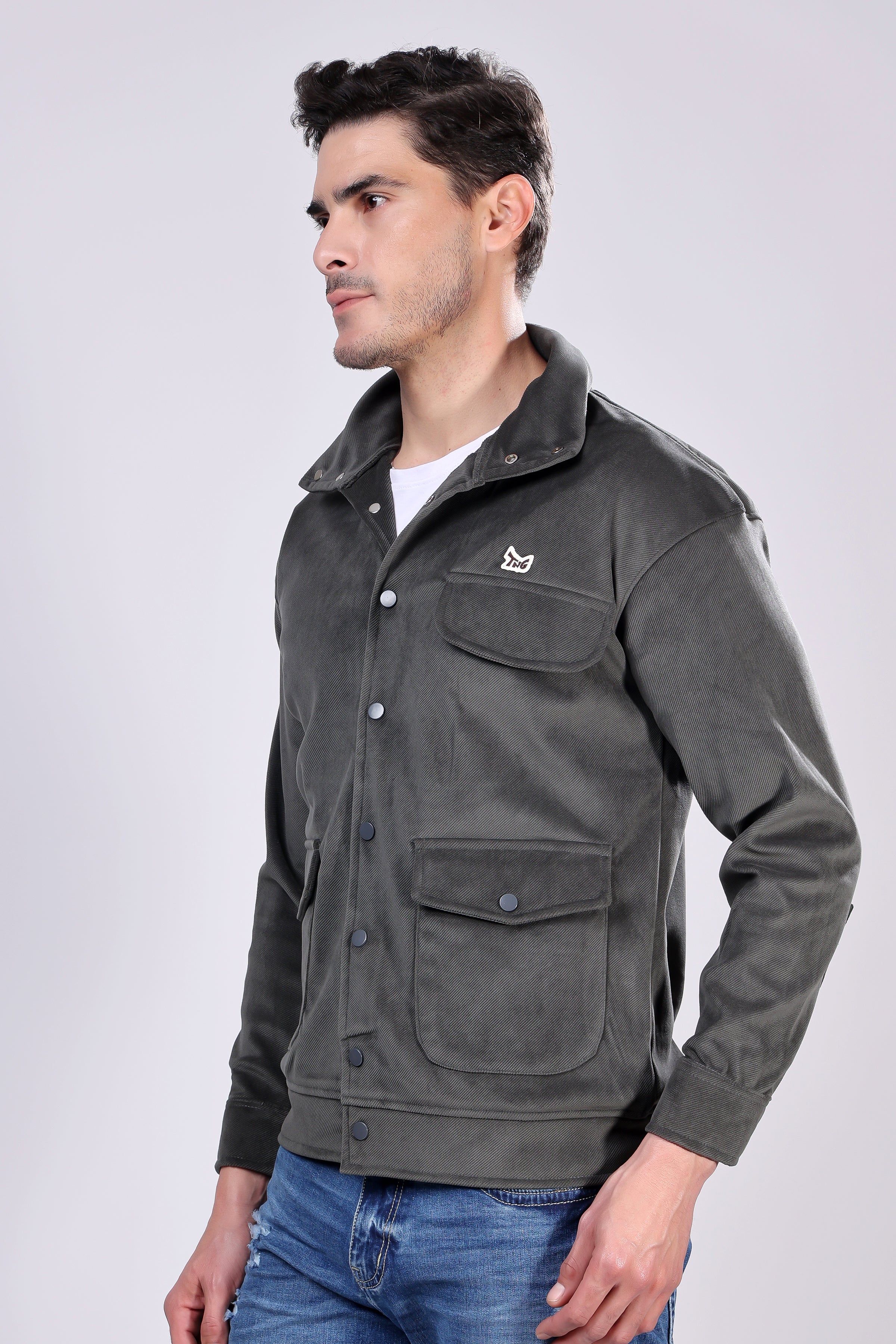 STYLOX Stylish Corduroy Solid Jacket - Stylox