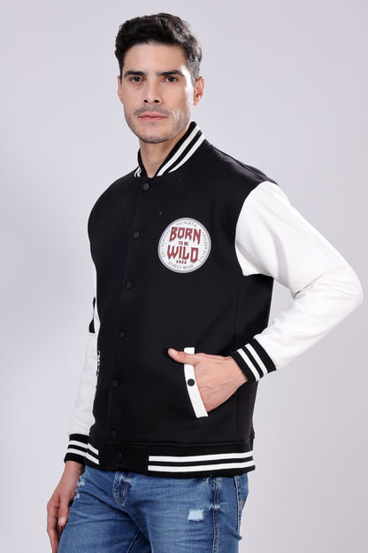 STYLOX Printed Varsity Jacket