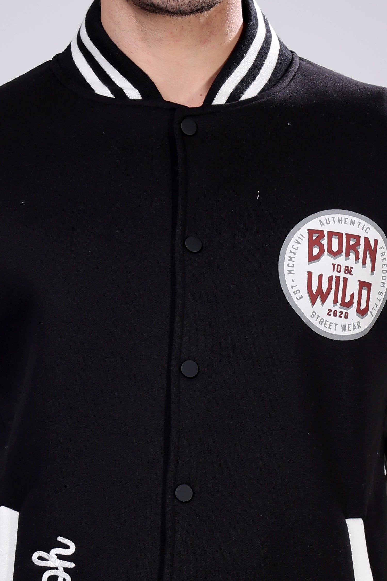 STYLOX Printed Varsity Jacket