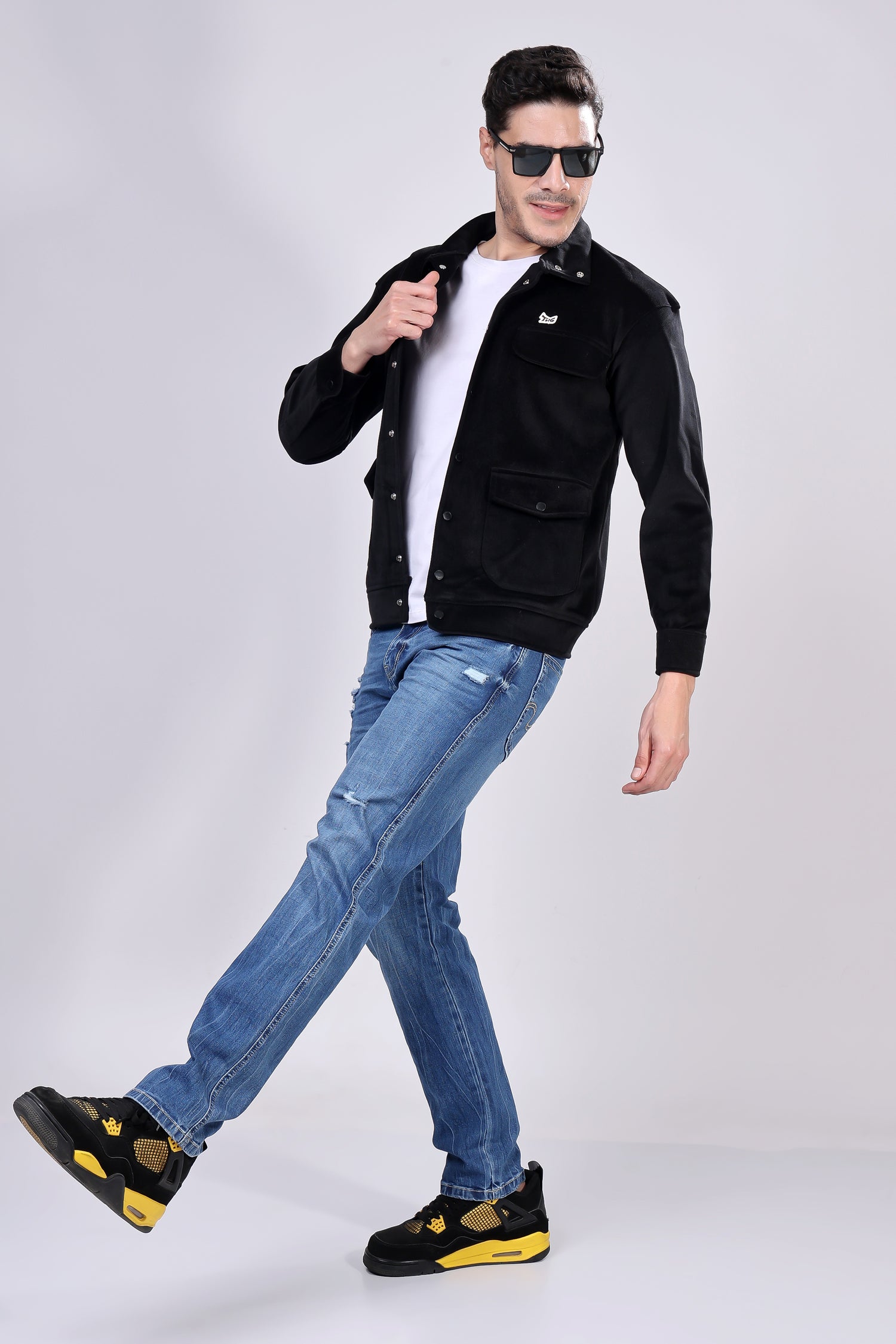 STYLOX Stylish Corduroy Solid Jacket