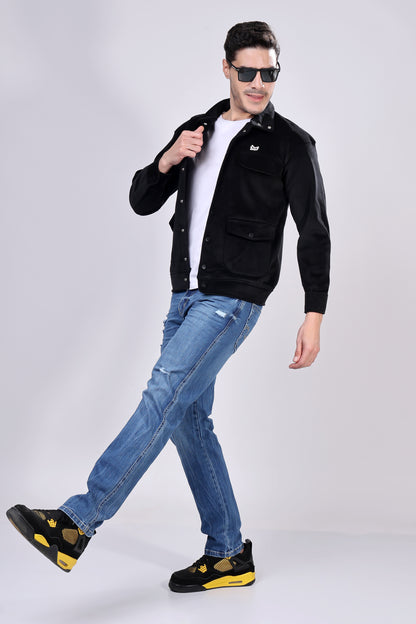 STYLOX Stylish Corduroy Solid Jacket