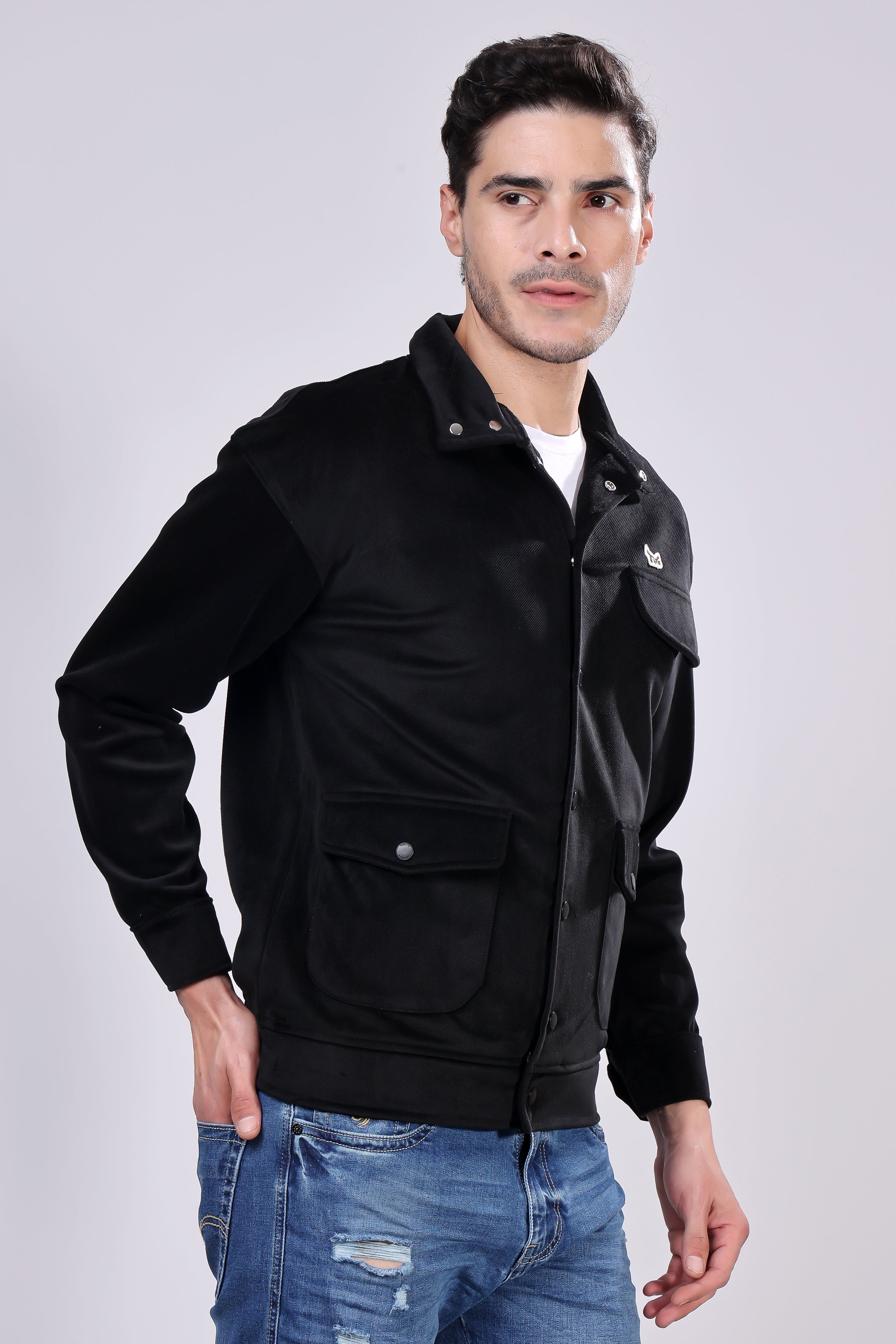 STYLOX Stylish Corduroy Solid Jacket