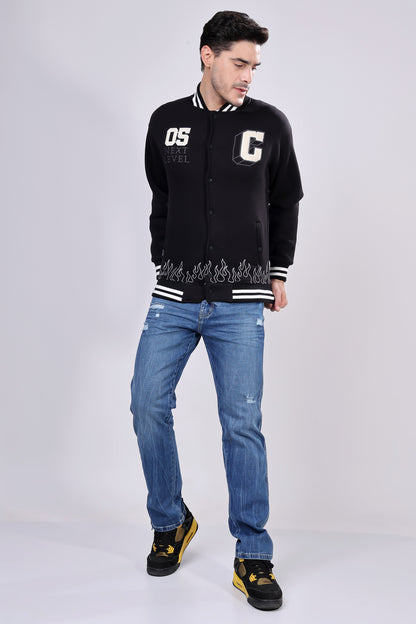 STYLOX Stylish Slim Fit Varsity Jacket