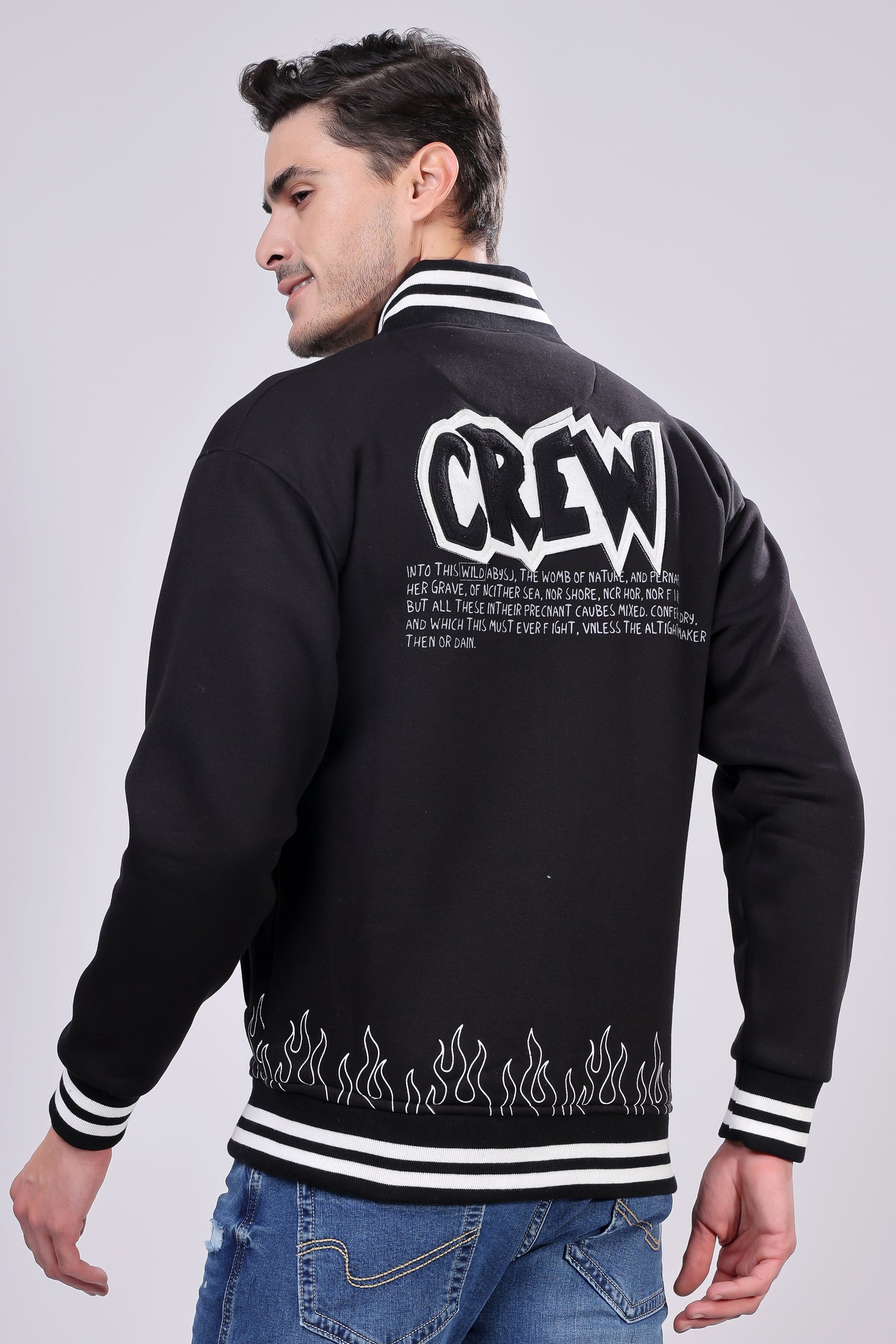 STYLOX Stylish Slim Fit Varsity Jacket