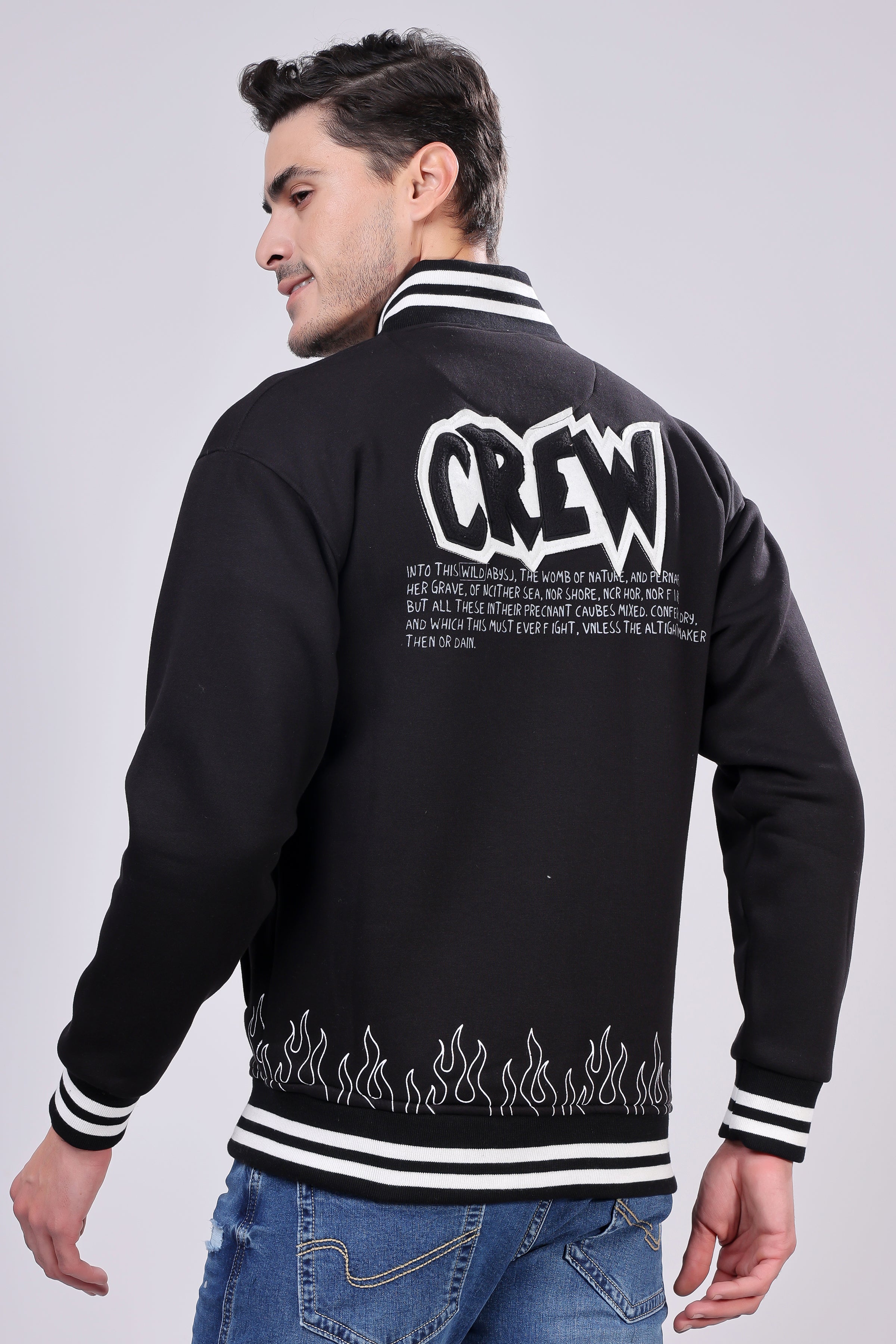 STYLOX Stylish Slim Fit Varsity Jacket - Stylox