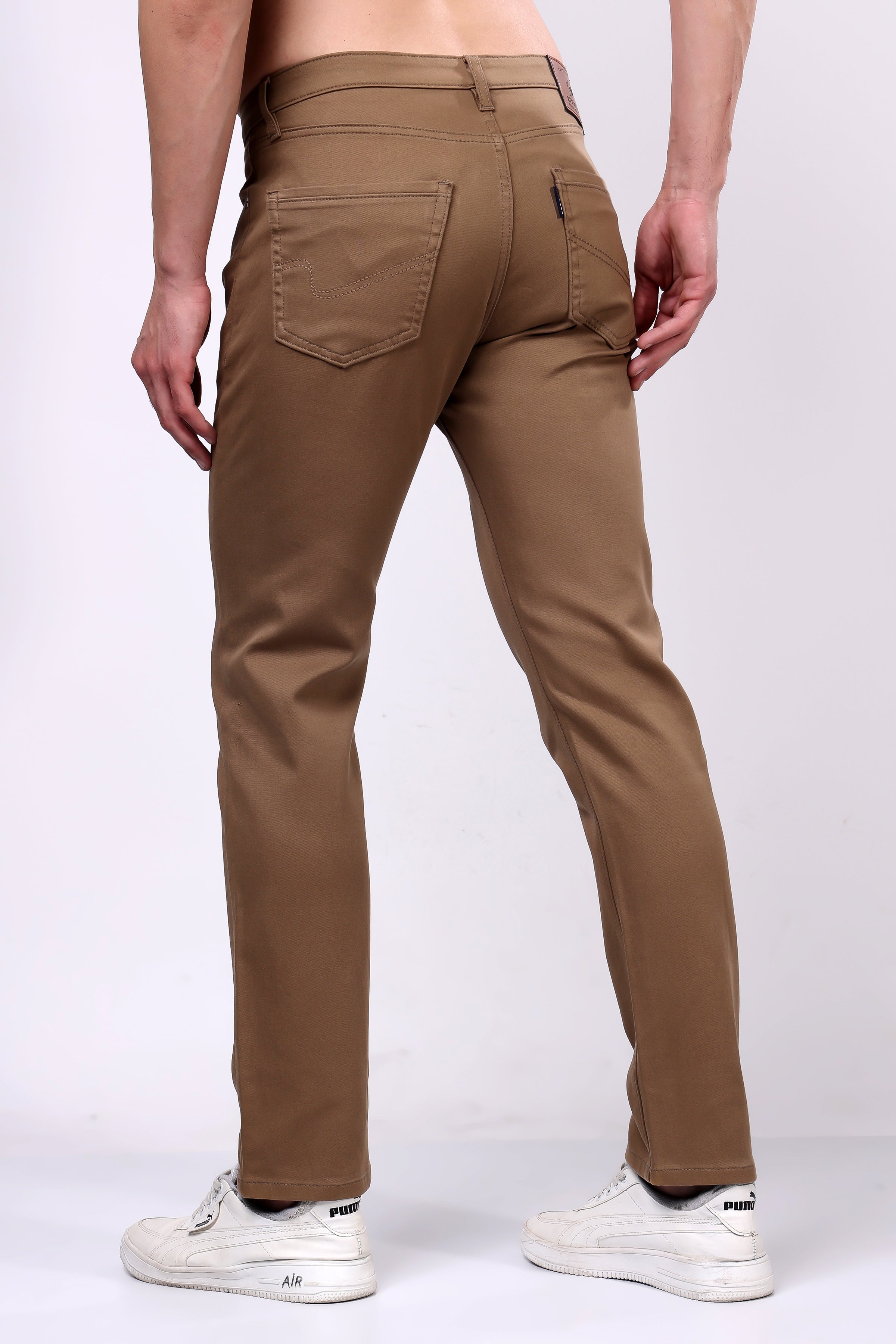 Stylox Slim Fit Jeans for Men's | Brown | - Stylox