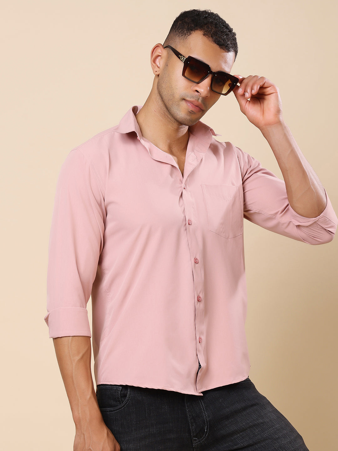 Stylox Men's Regular Fit Cotton Blend Shirt | Casual & Party Wear - Stylox