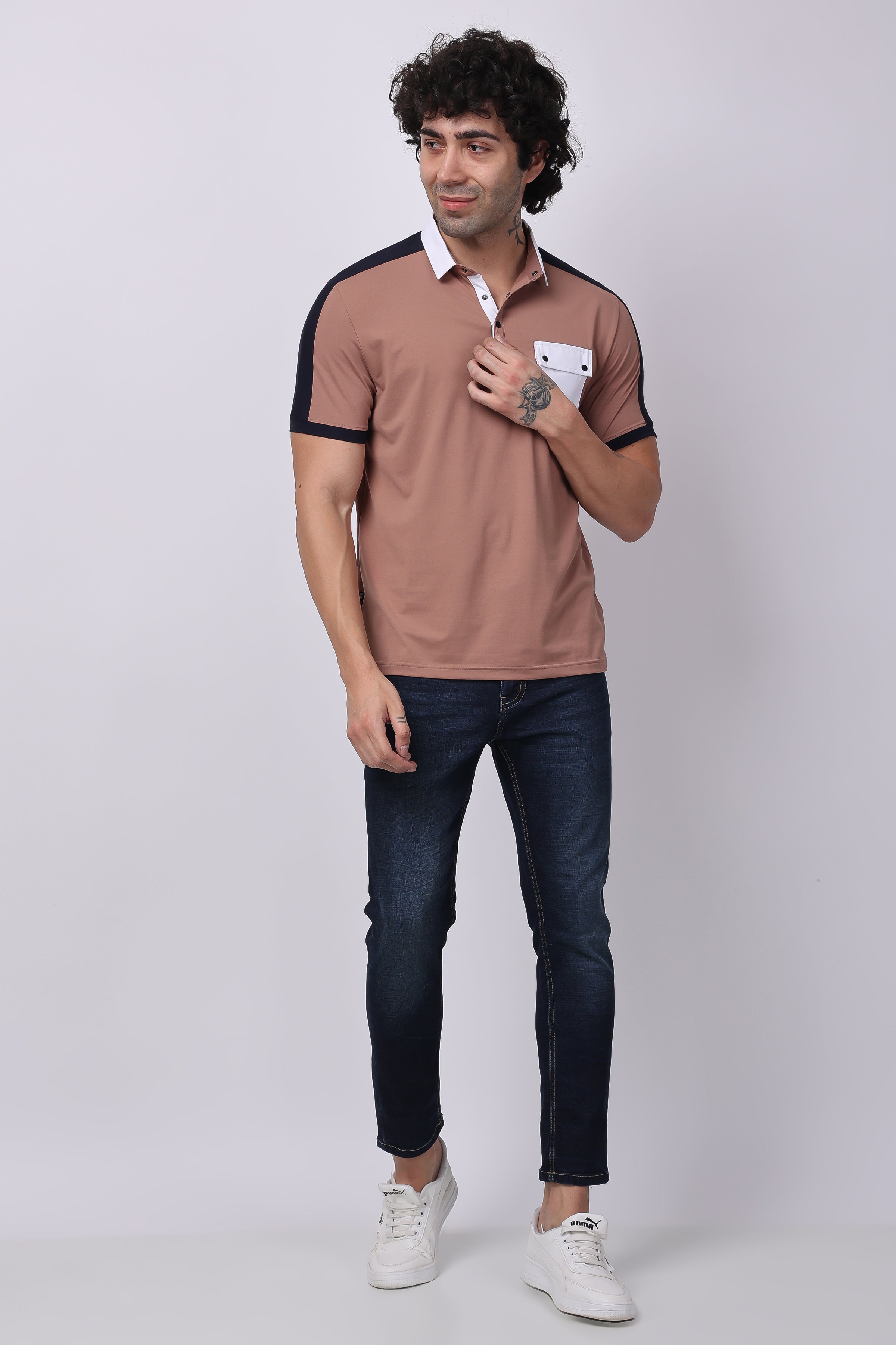 Stylox Half Sleeve Solid Polo T-Shirt For Men - Stylox