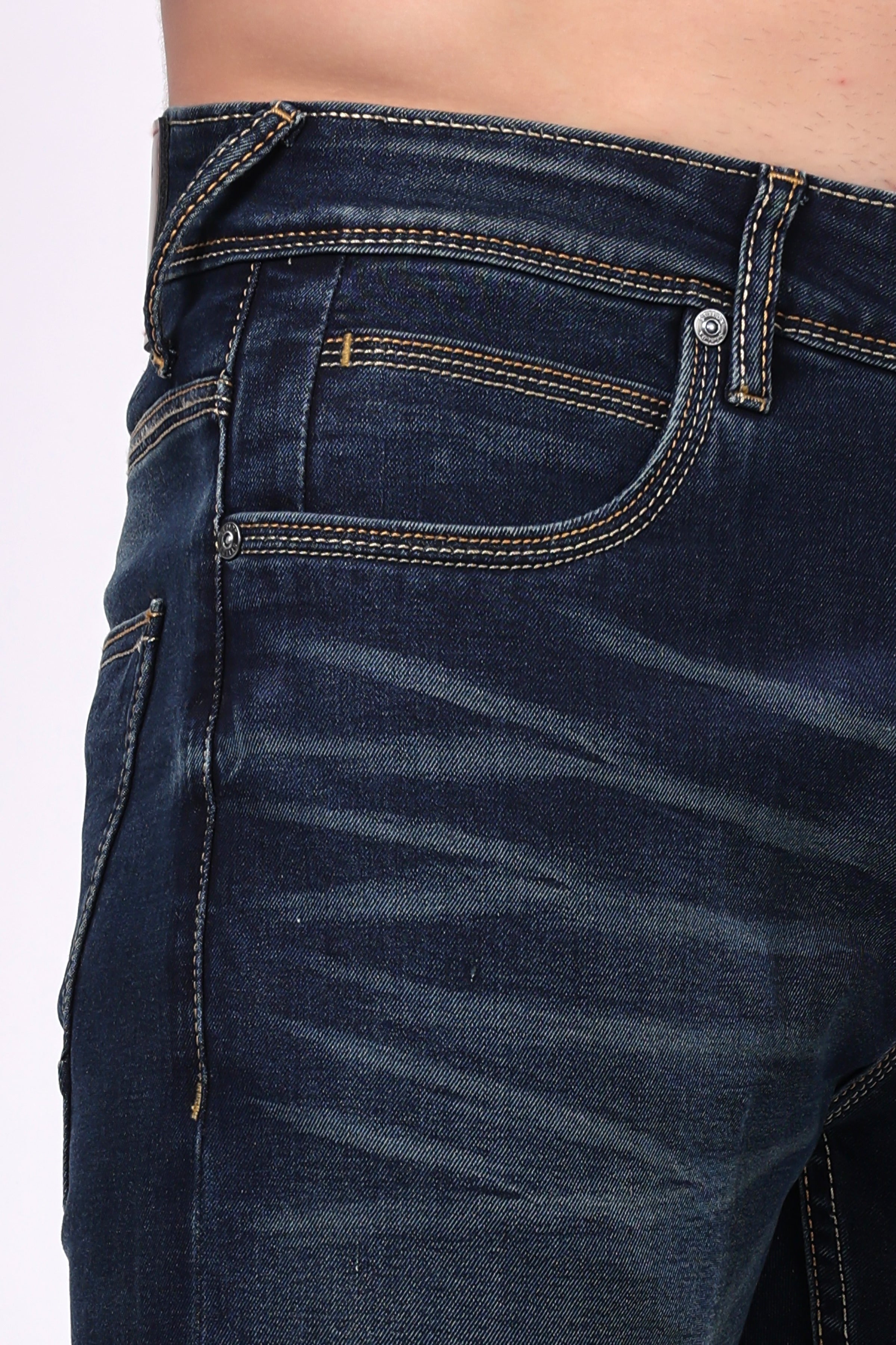 Stylox Slim Fit Denim Jeans - Dark Grey,